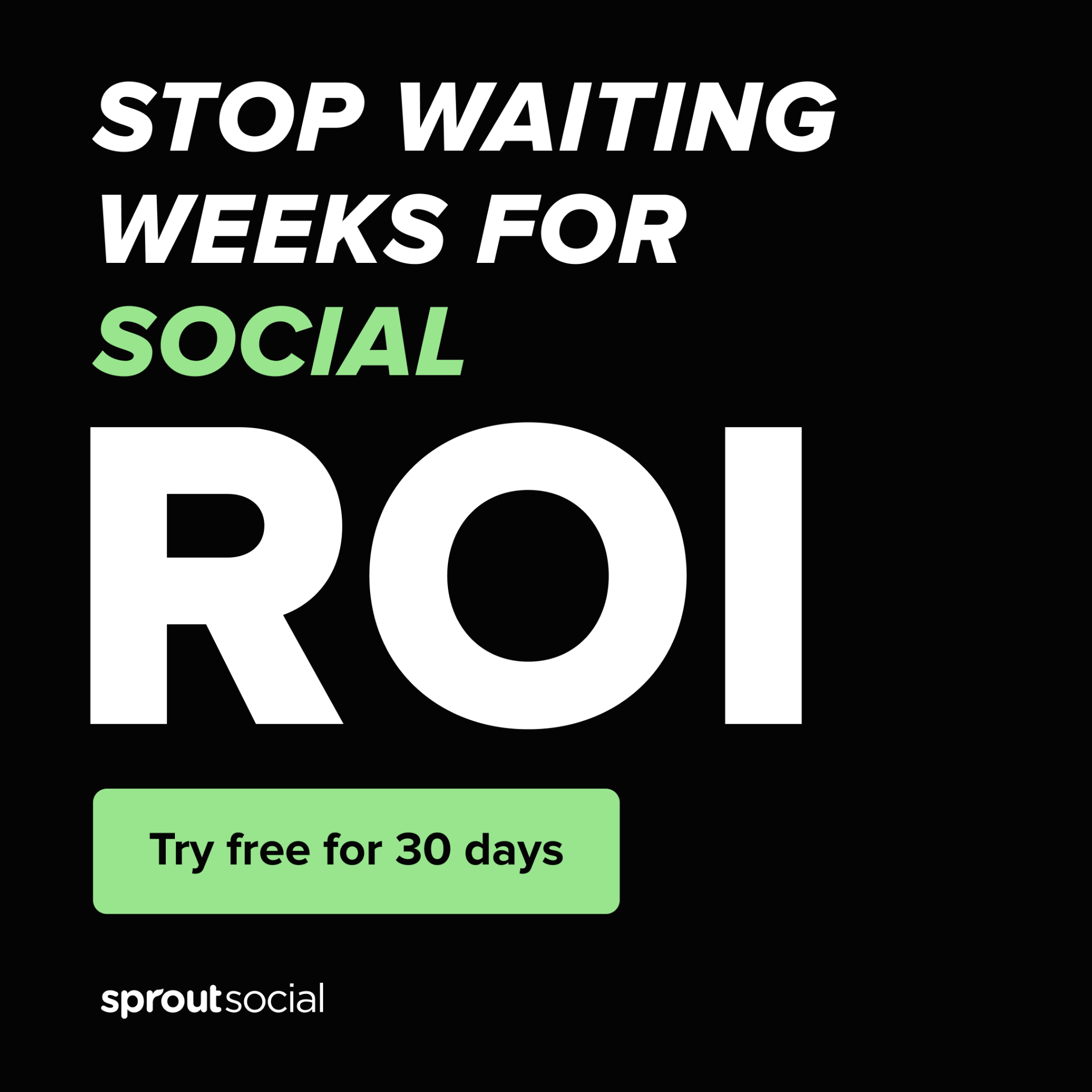 Sprout Social Facebook ad
