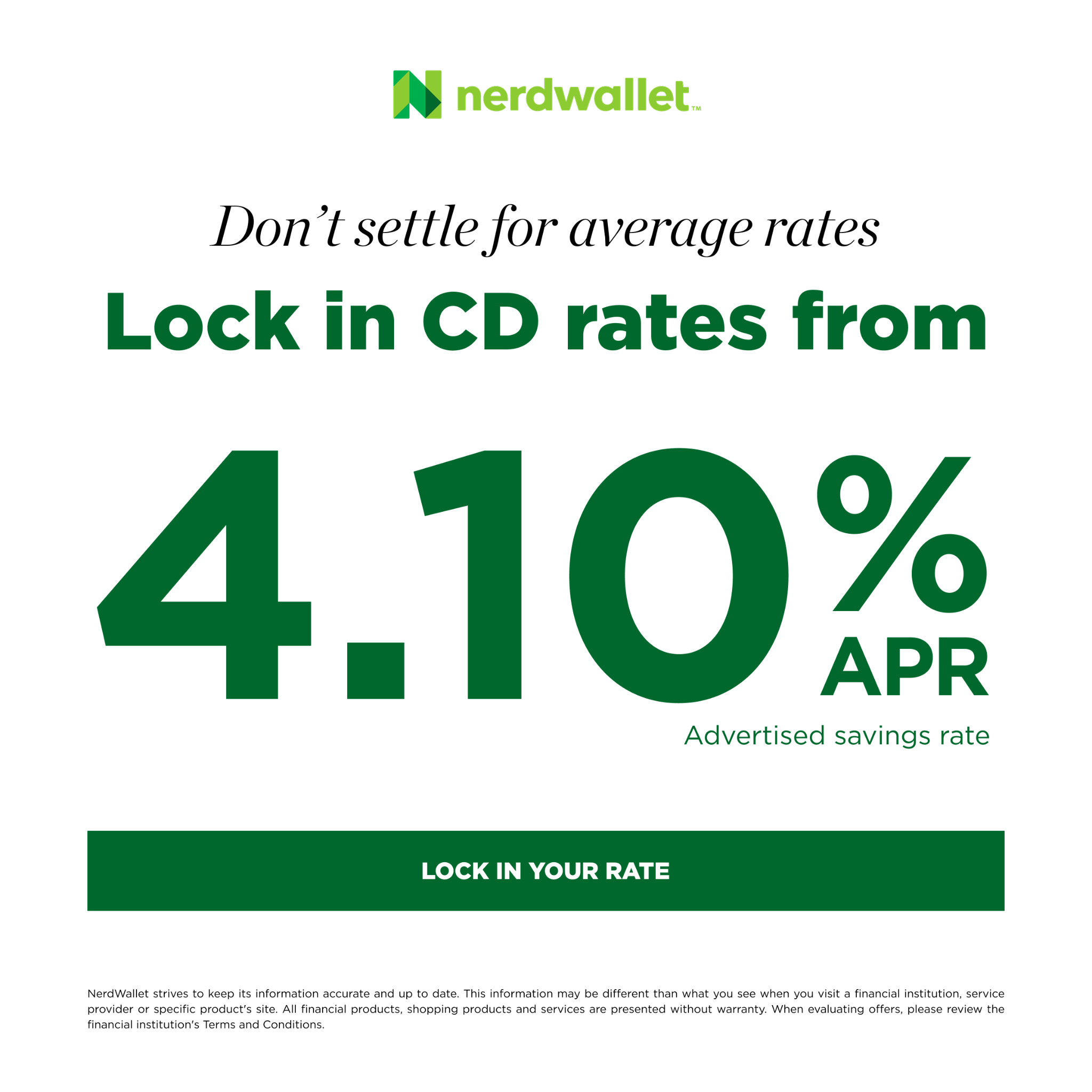 NerdWallet Facebook ad