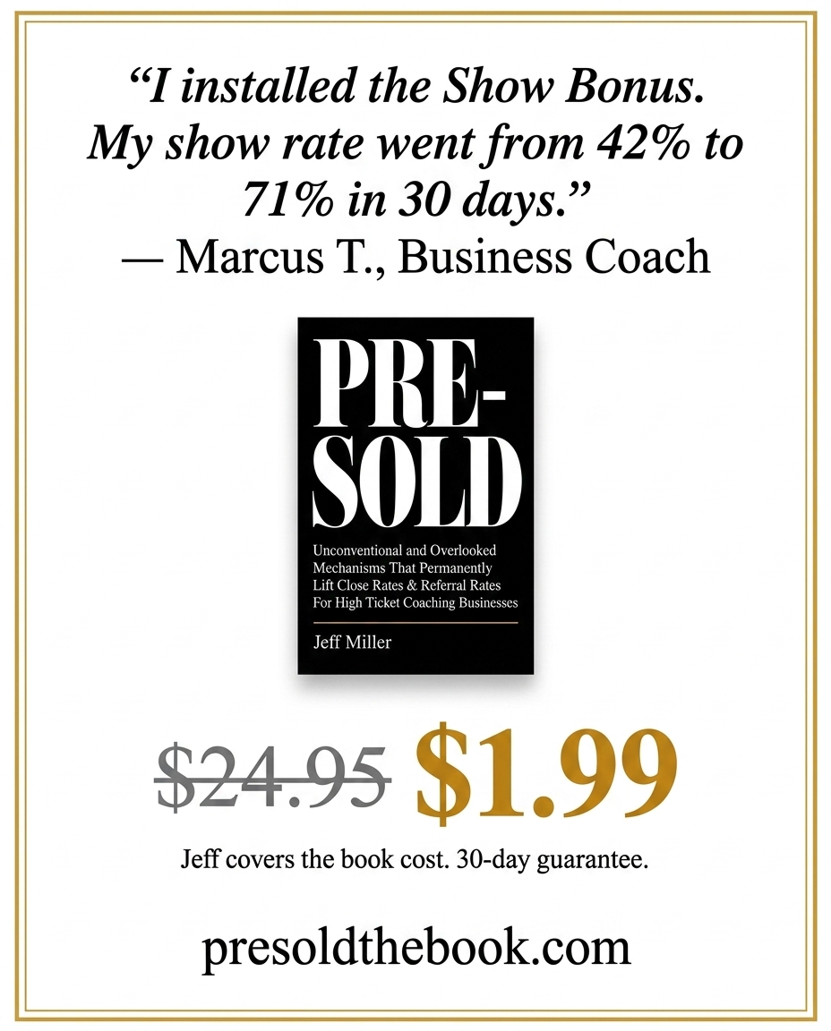 Jeff Miller - Online Business Coach Facebook ad