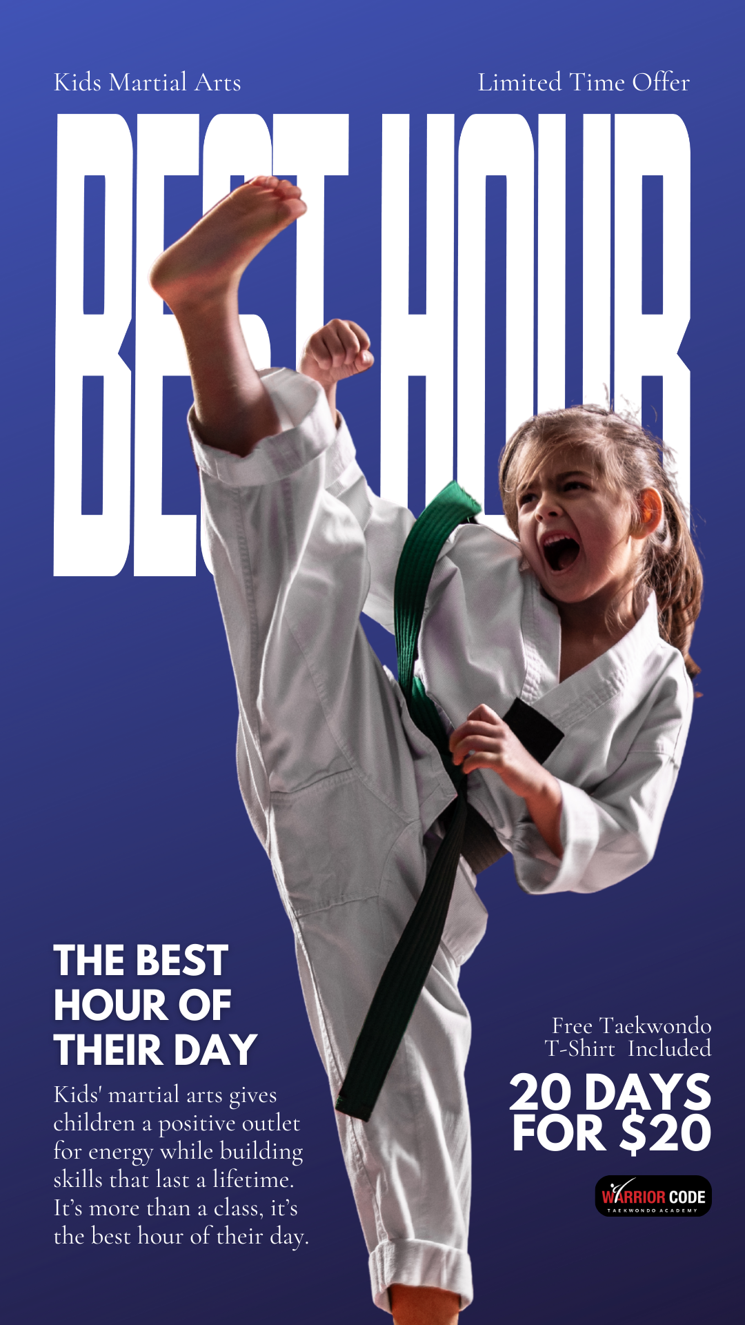 Warrior Code Taekwon-Do Academy Facebook ad