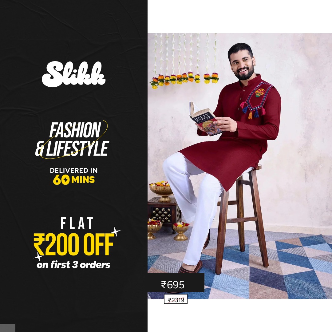 Slikk: Fashion in 60 Mins Facebook ad