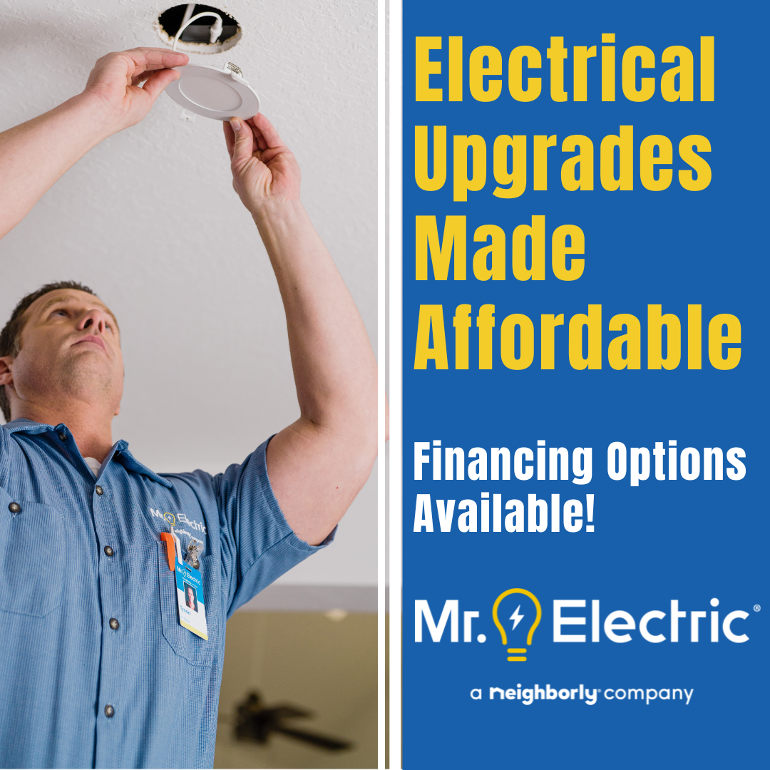Mr. Electric of Columbus Facebook ad: Budget Friendly Financing Options