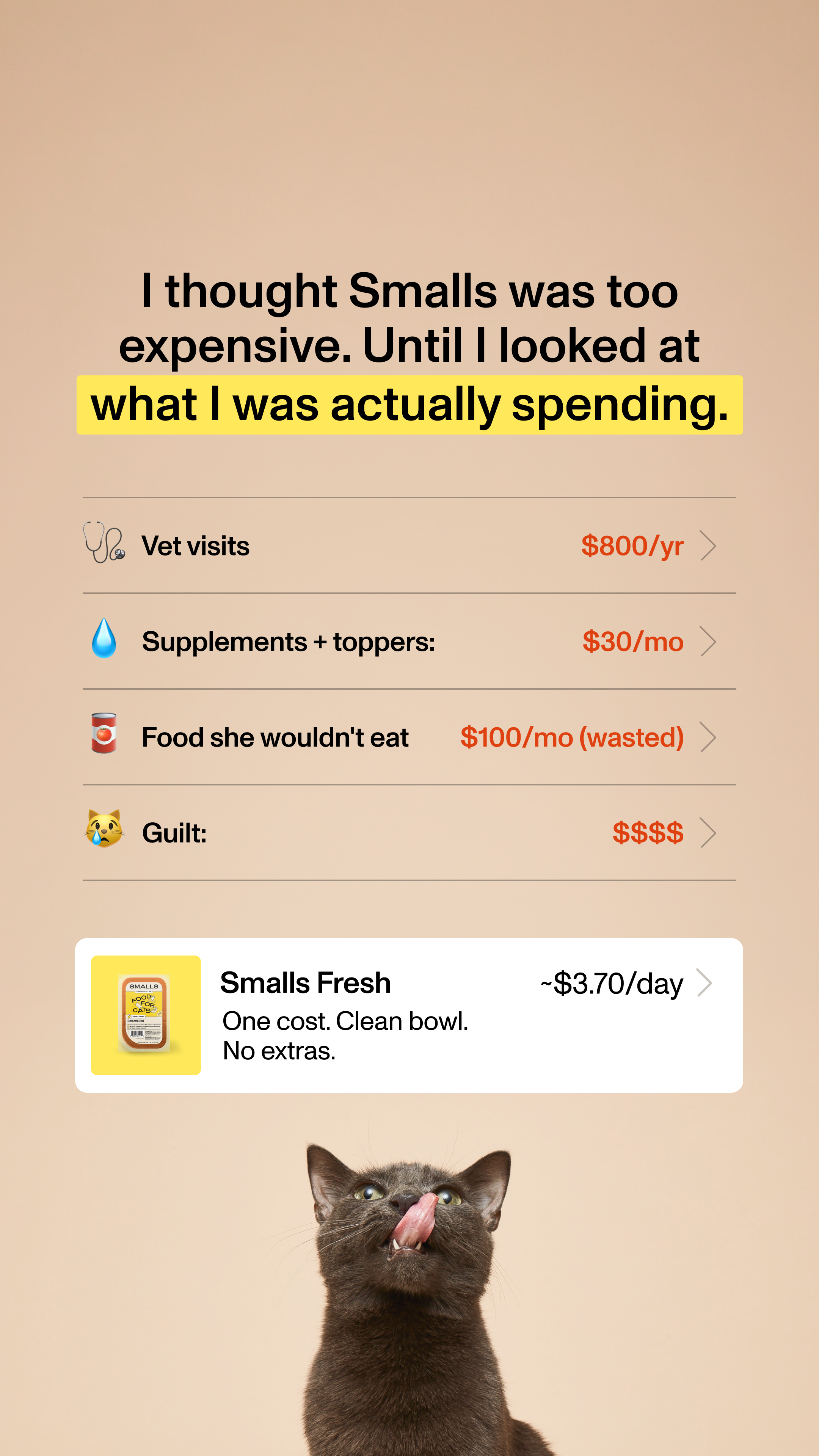 Smalls Facebook ad