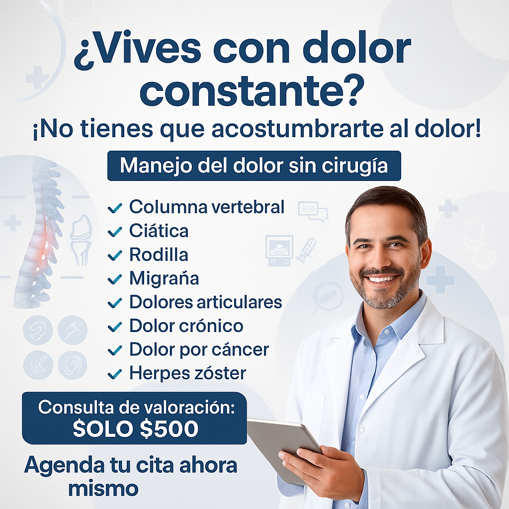 Yo Soy Salud Facebook ad: Clínica del Dolor / Dr. Luis Flores Tovar