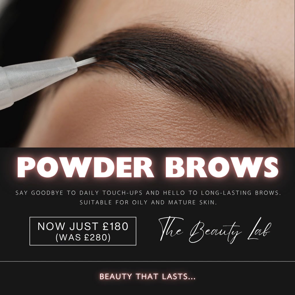 The Beauty Lab - Permanent Makeup Facebook ad: SAVE: £100 OFF Semi-Permanent Eyebrows
