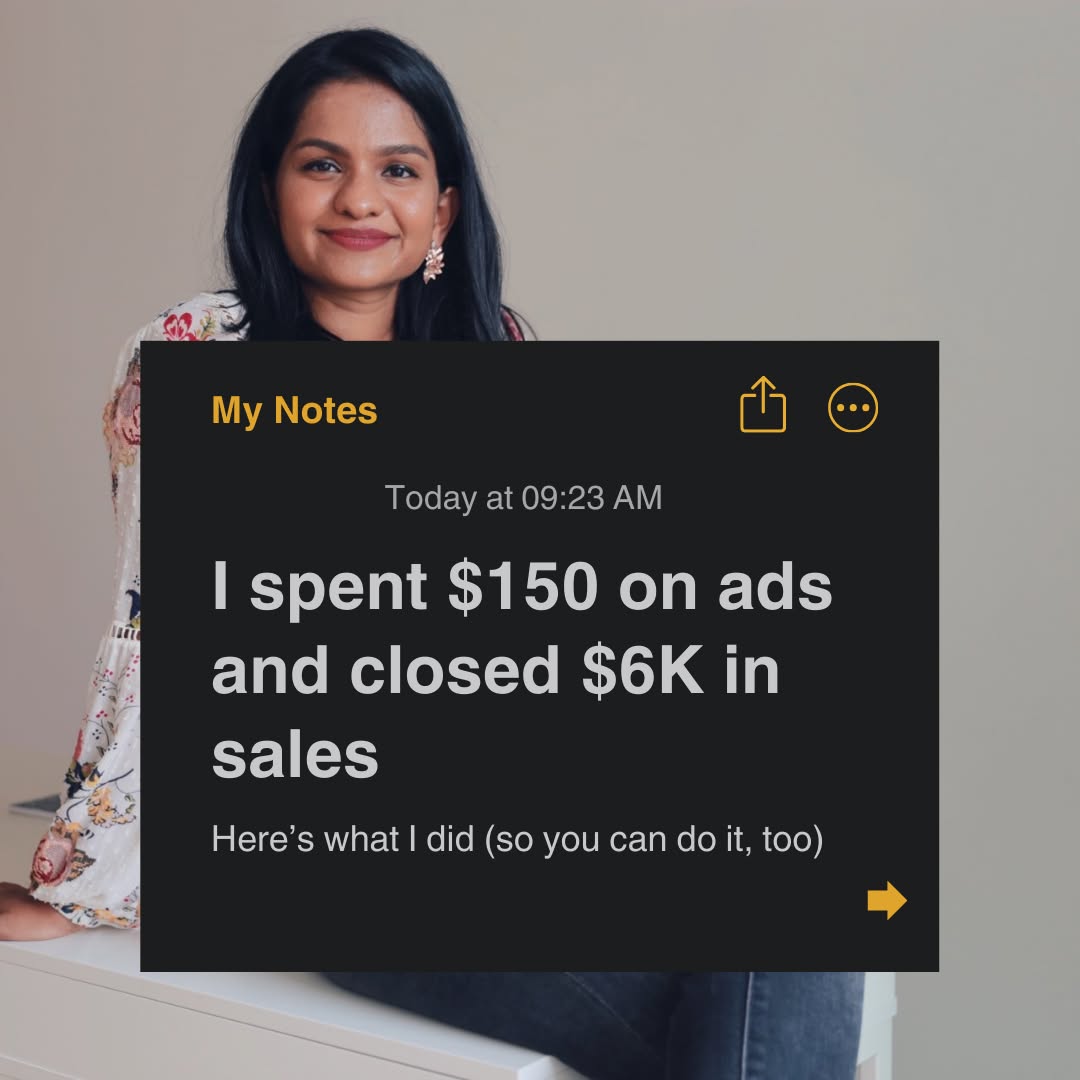 Satya - Well Paid Freelancers Facebook ad: $150 ad spend → 68 leads → 2…