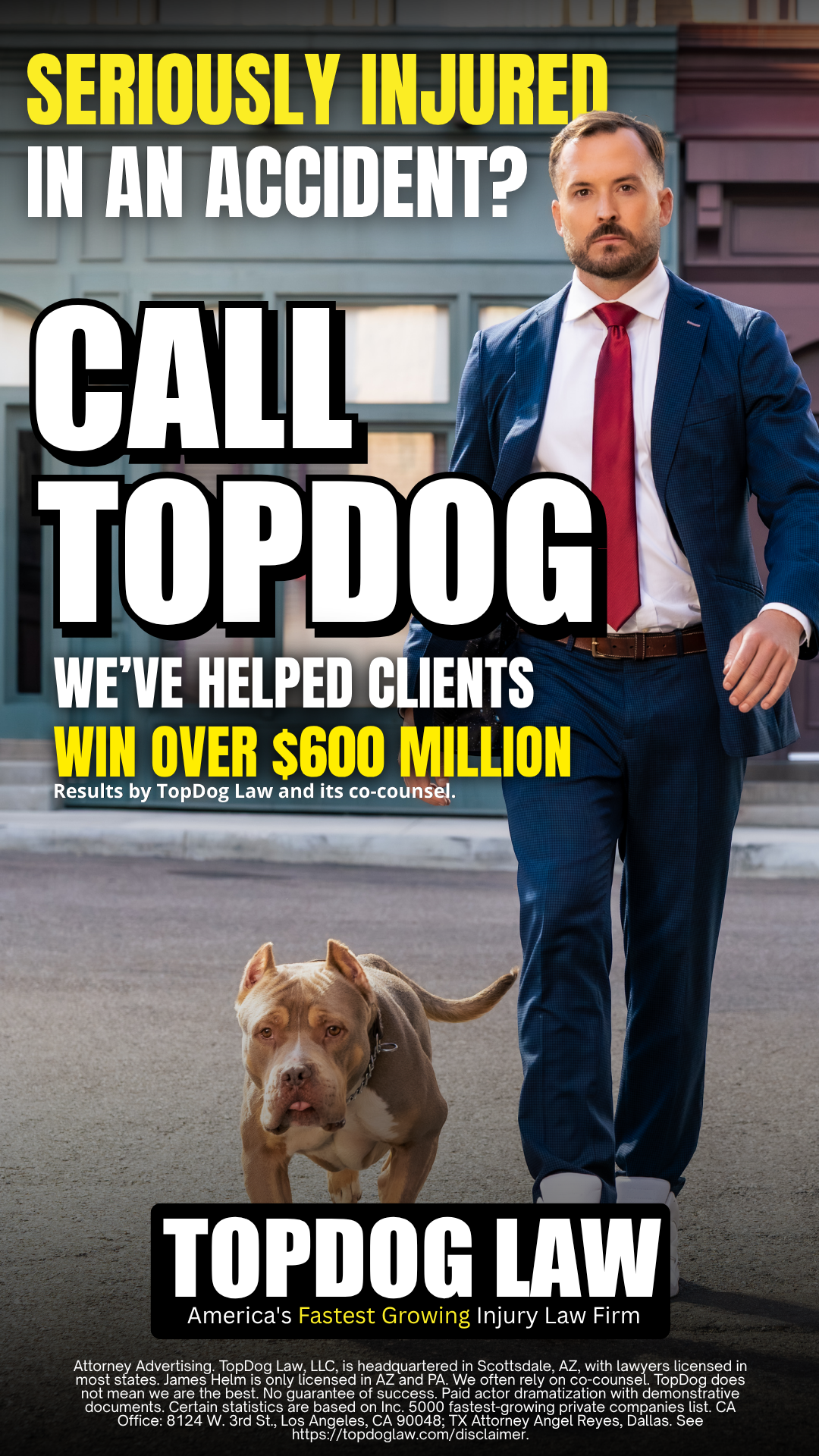 TopDog Law Facebook ad