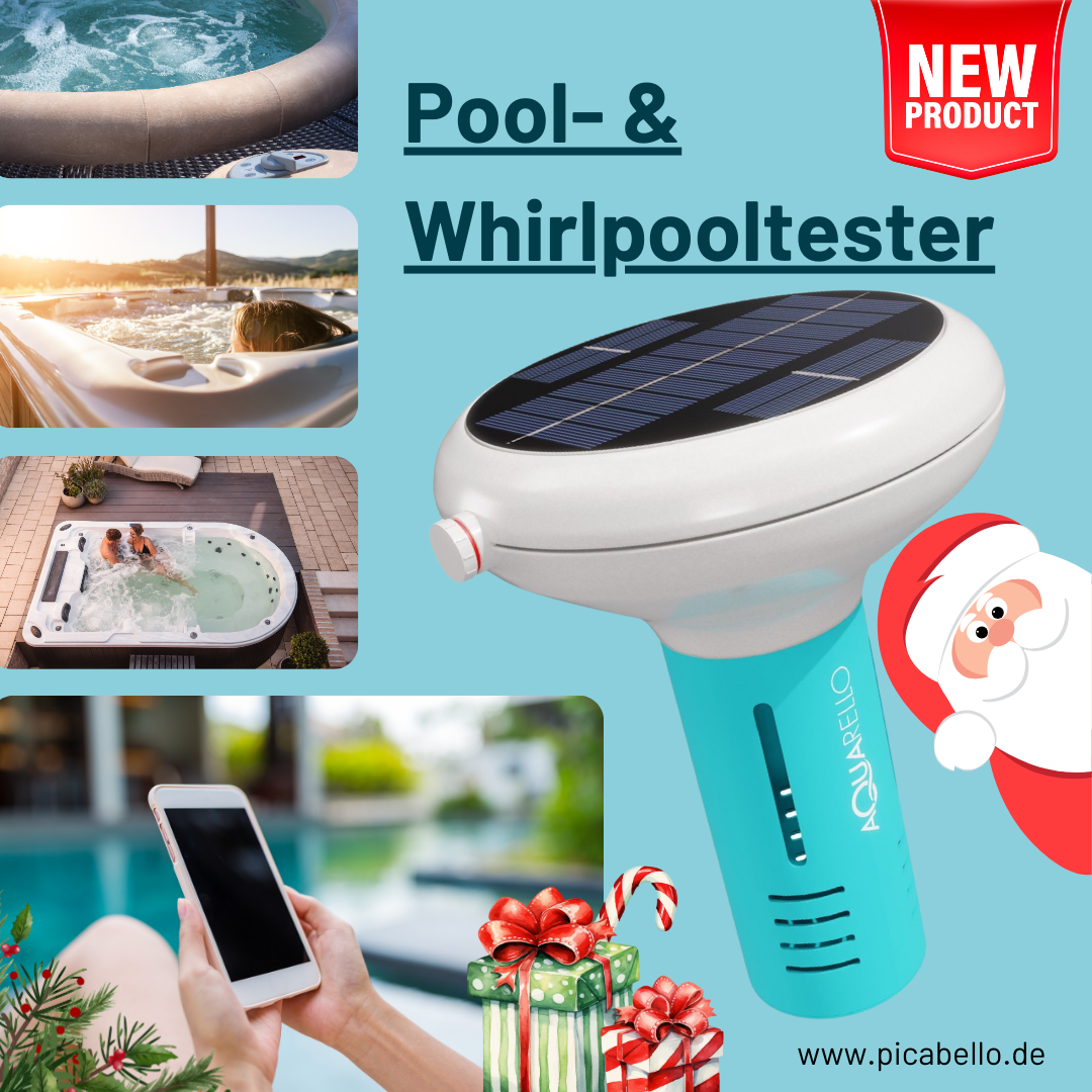 Picabello GmbH Facebook ad: app WHIRLPOOL- oder POOLTESTER - AKTION - Geschenk-Idee…