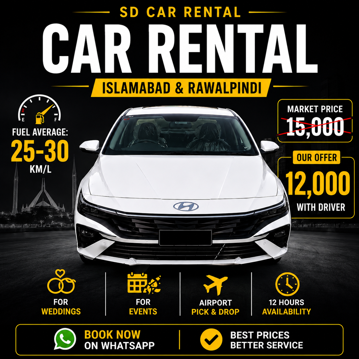 SD Car Rental  Facebook ad