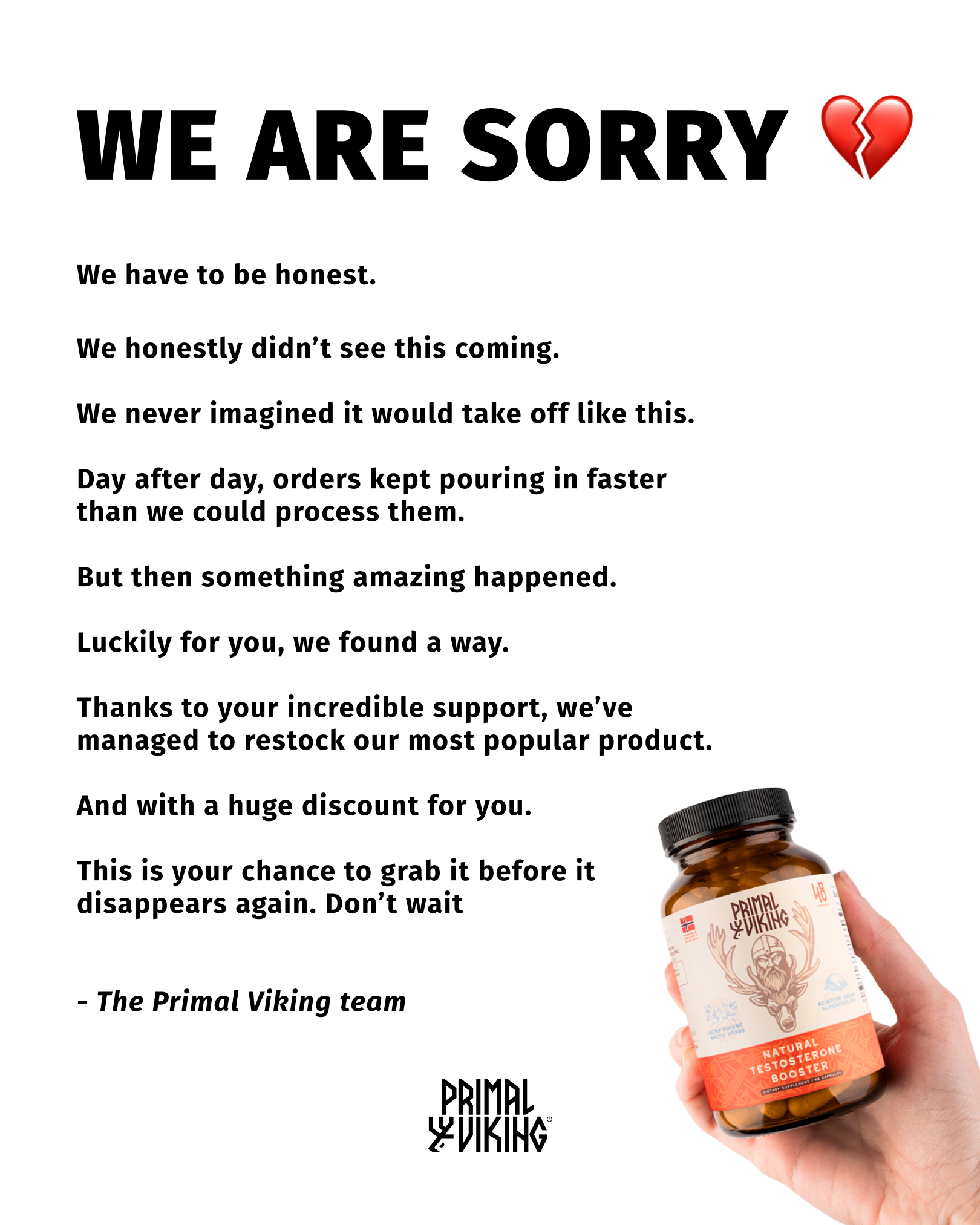 Primal Viking Facebook ad