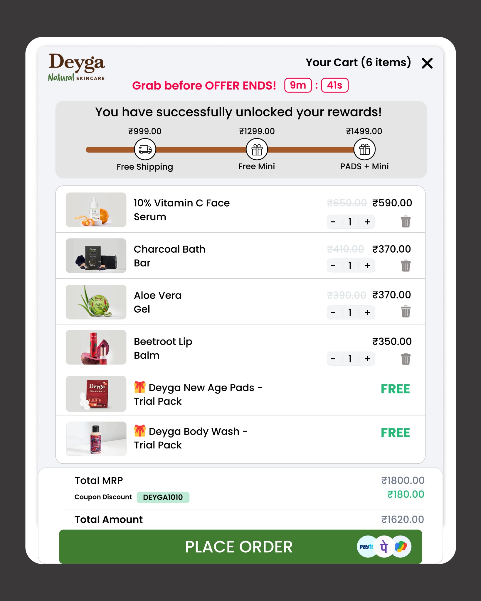 Deyga Organics Facebook ad