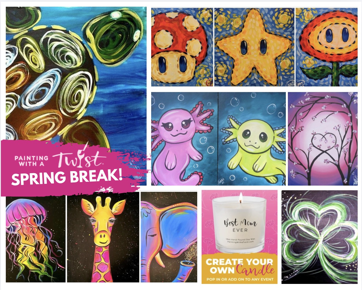 Painting with a Twist Facebook ad