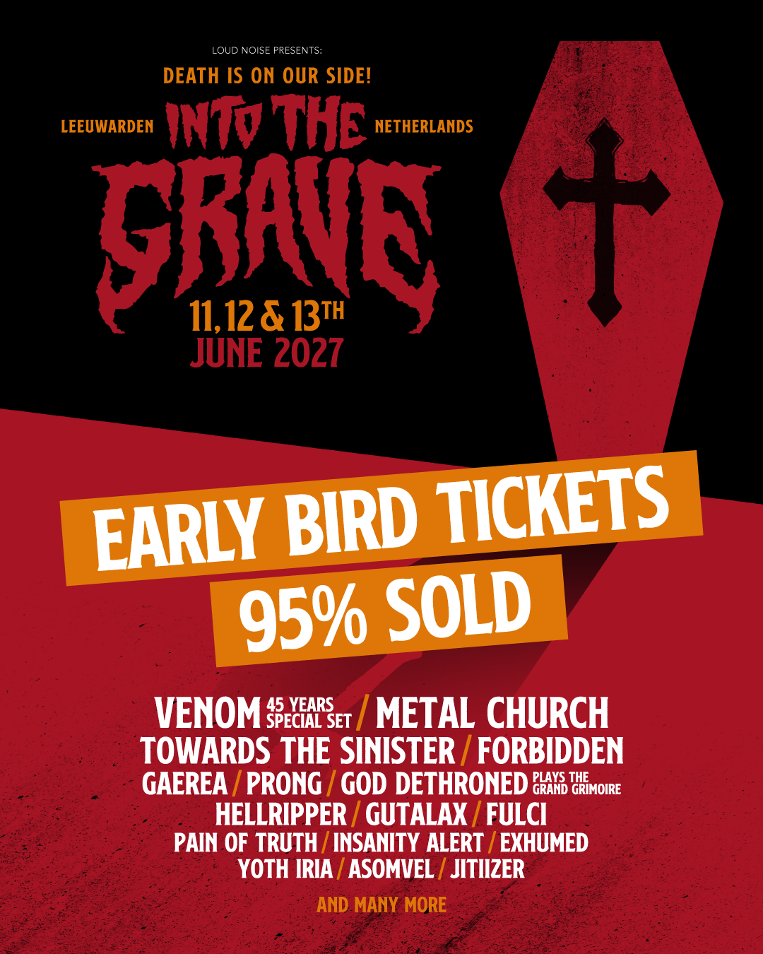 Metalfestival Into The Grave Facebook ad: Only 5% Left