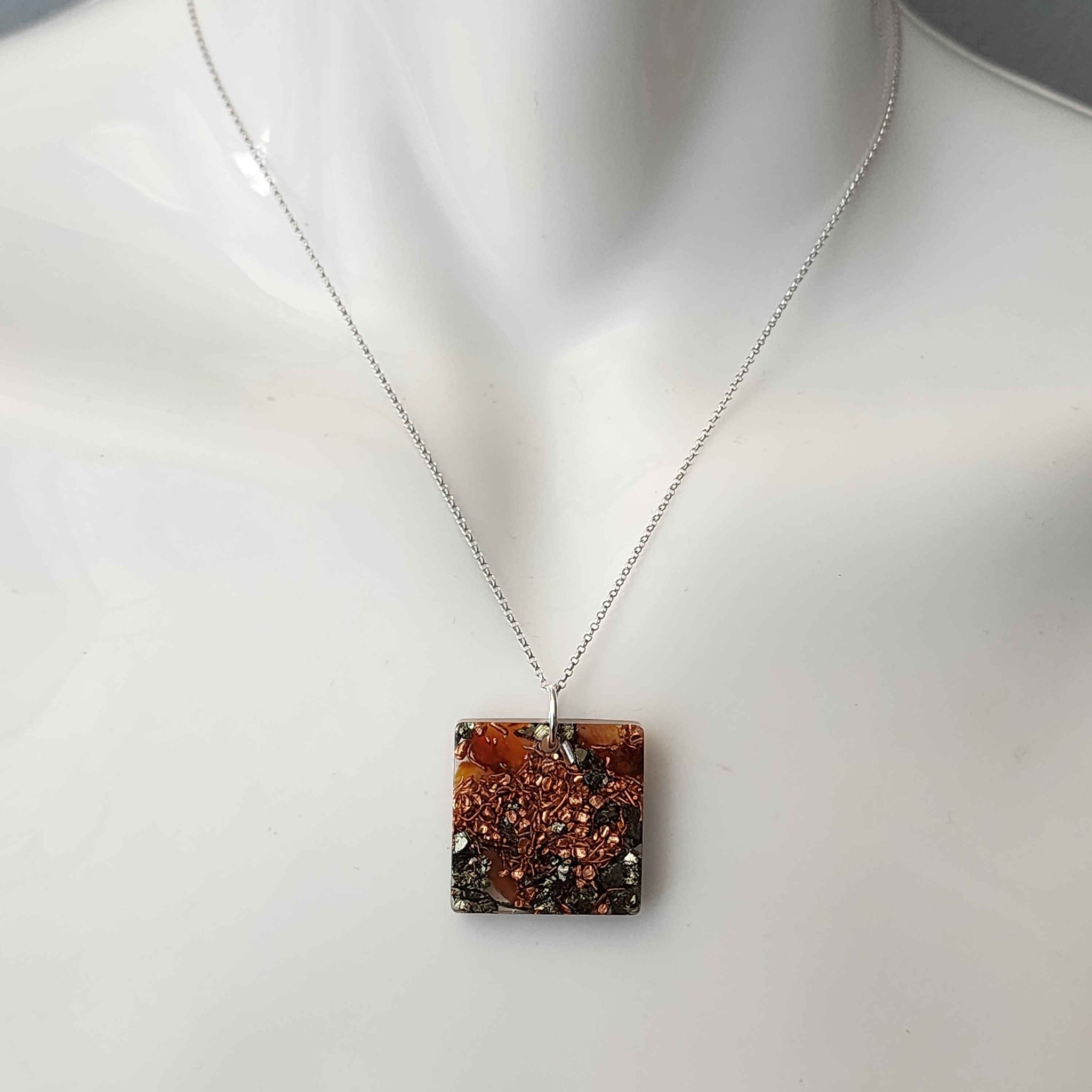 Bill Shehadeh Facebook ad: Orgonite Pendant with Pyrite & Carnelian, EMF Protection…
