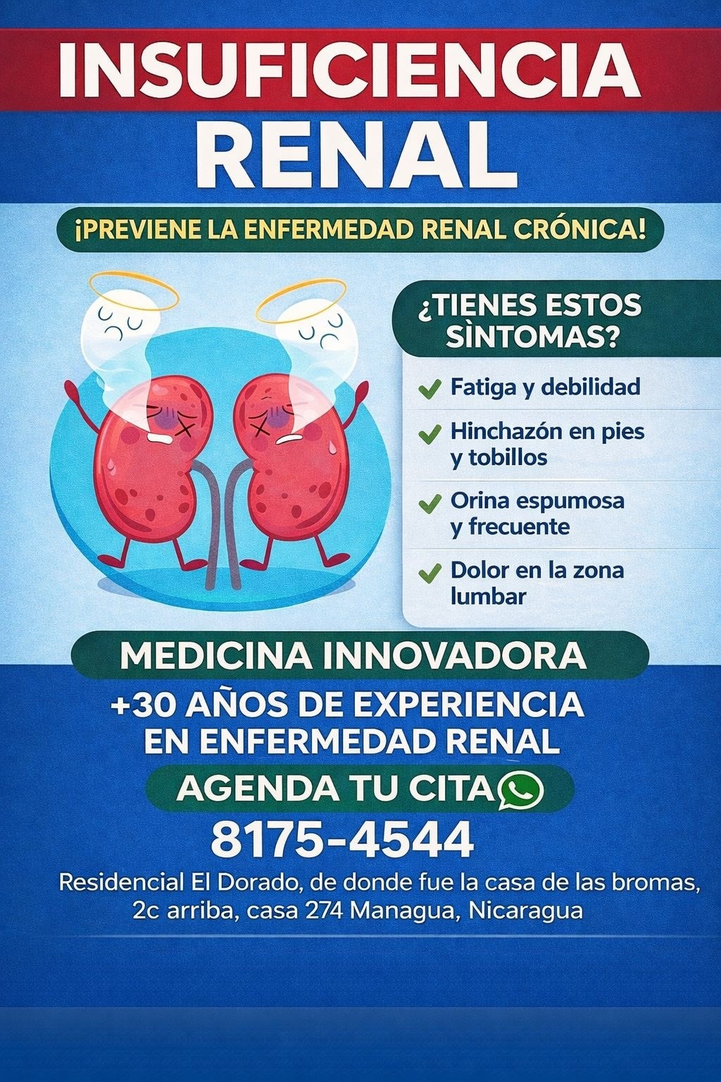 Clinica de Nefrologia, Dr. Carlos Escobar Facebook ad: La insuficiencia