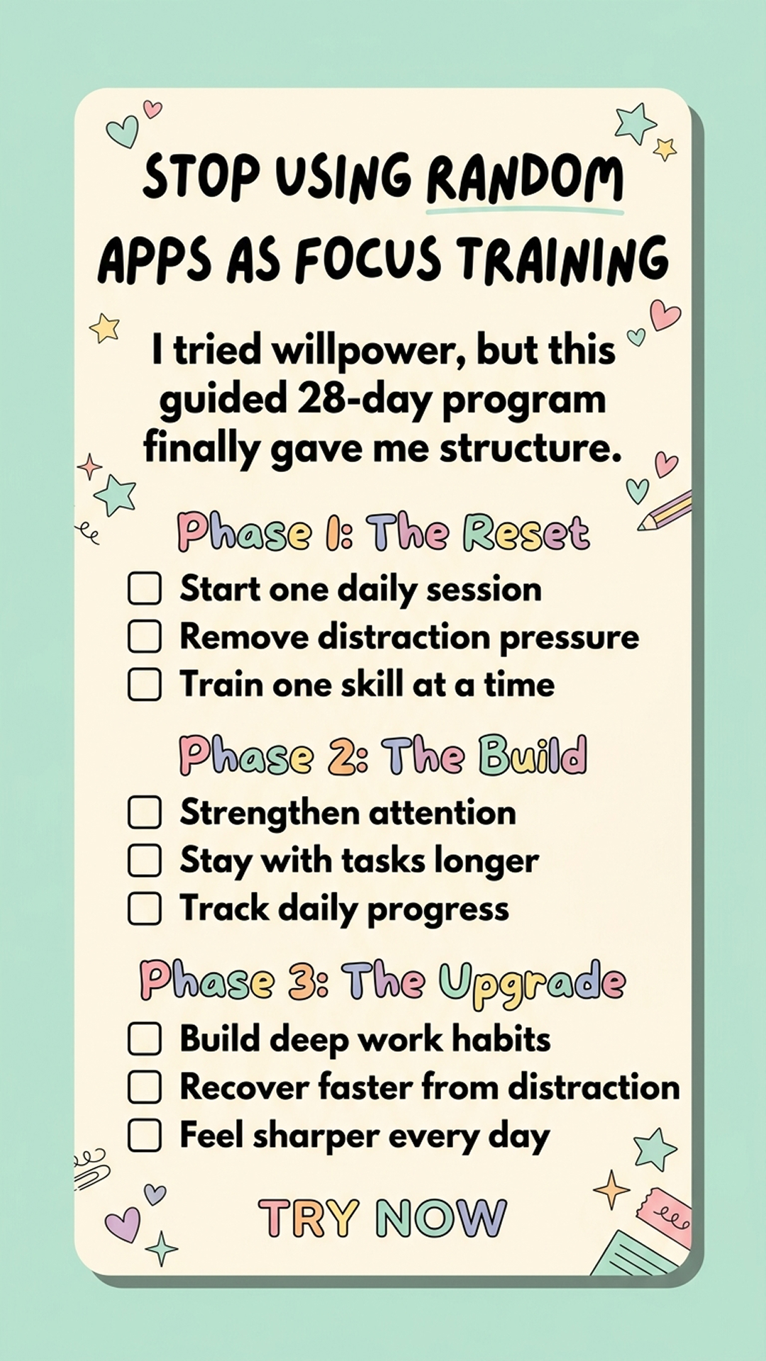 Impulse: Brain Training & Self-Discovery Facebook ad