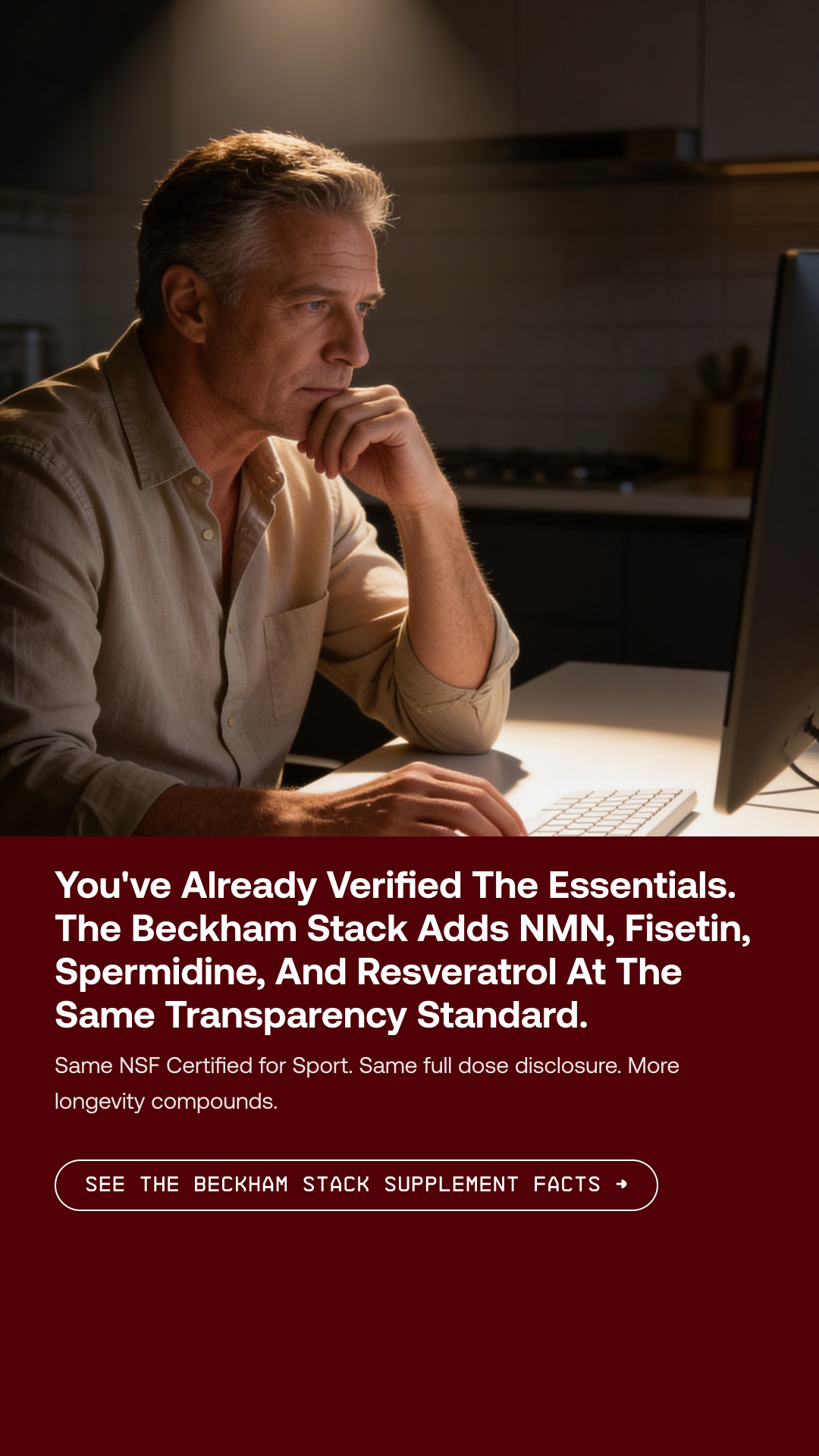 IM8 Facebook ad: Built For People Like You.
