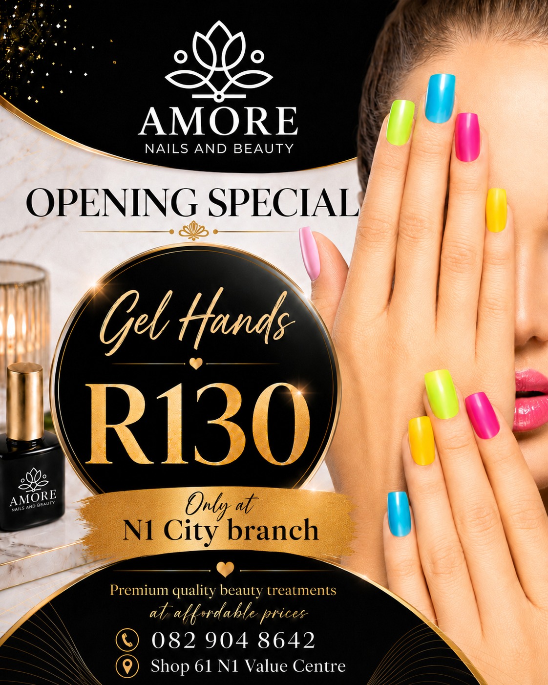 Amore Nails and Beauty Facebook ad