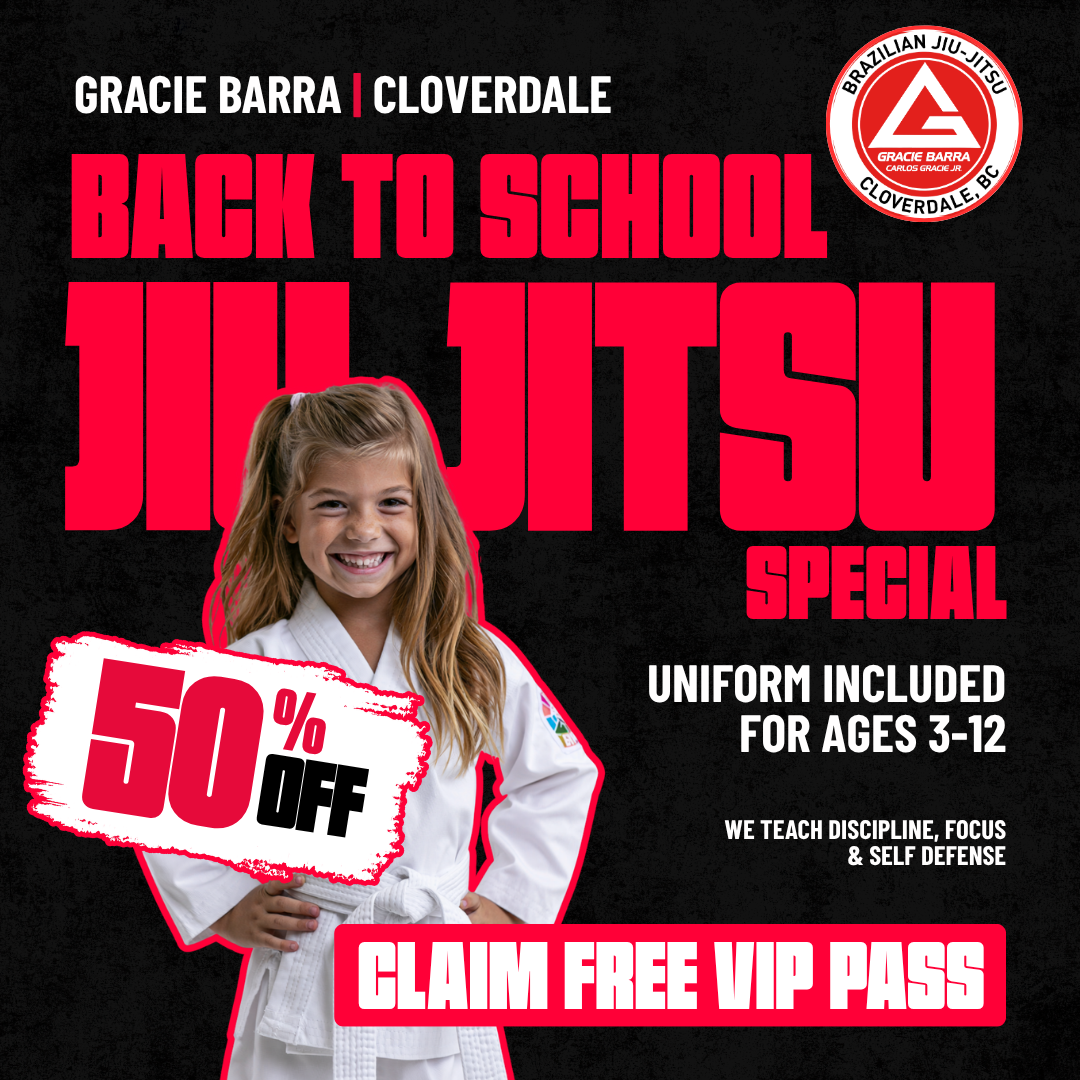 Gracie Barra Cloverdale Facebook ad: Book Your Child's Free Jiu Jitsu Session