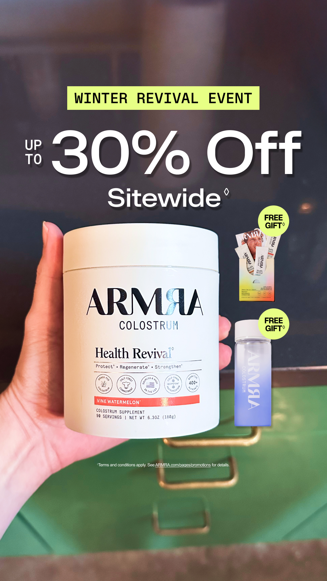ARMRA Facebook ad