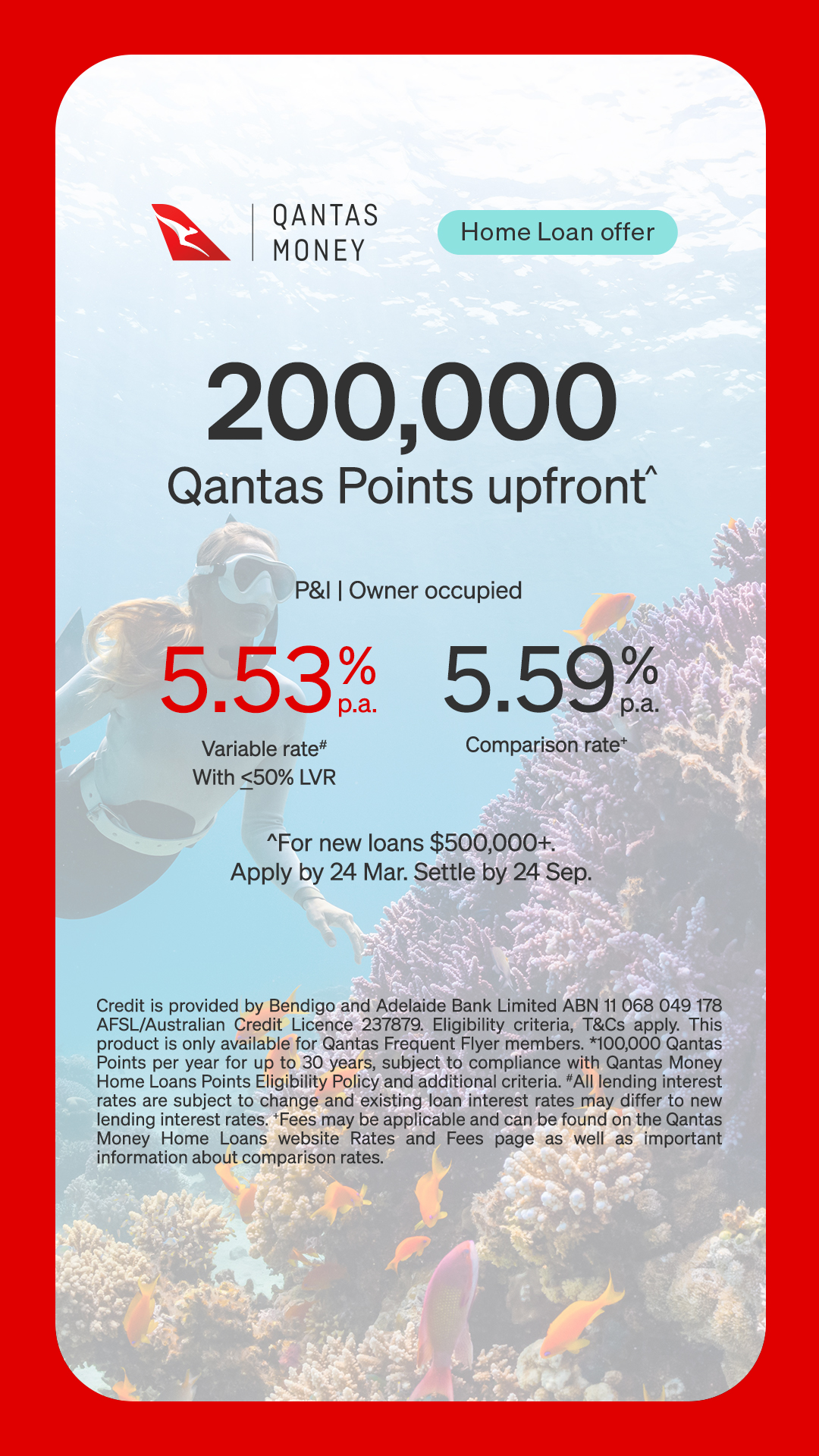 Qantas Points Facebook ad from Feb 18, 2026