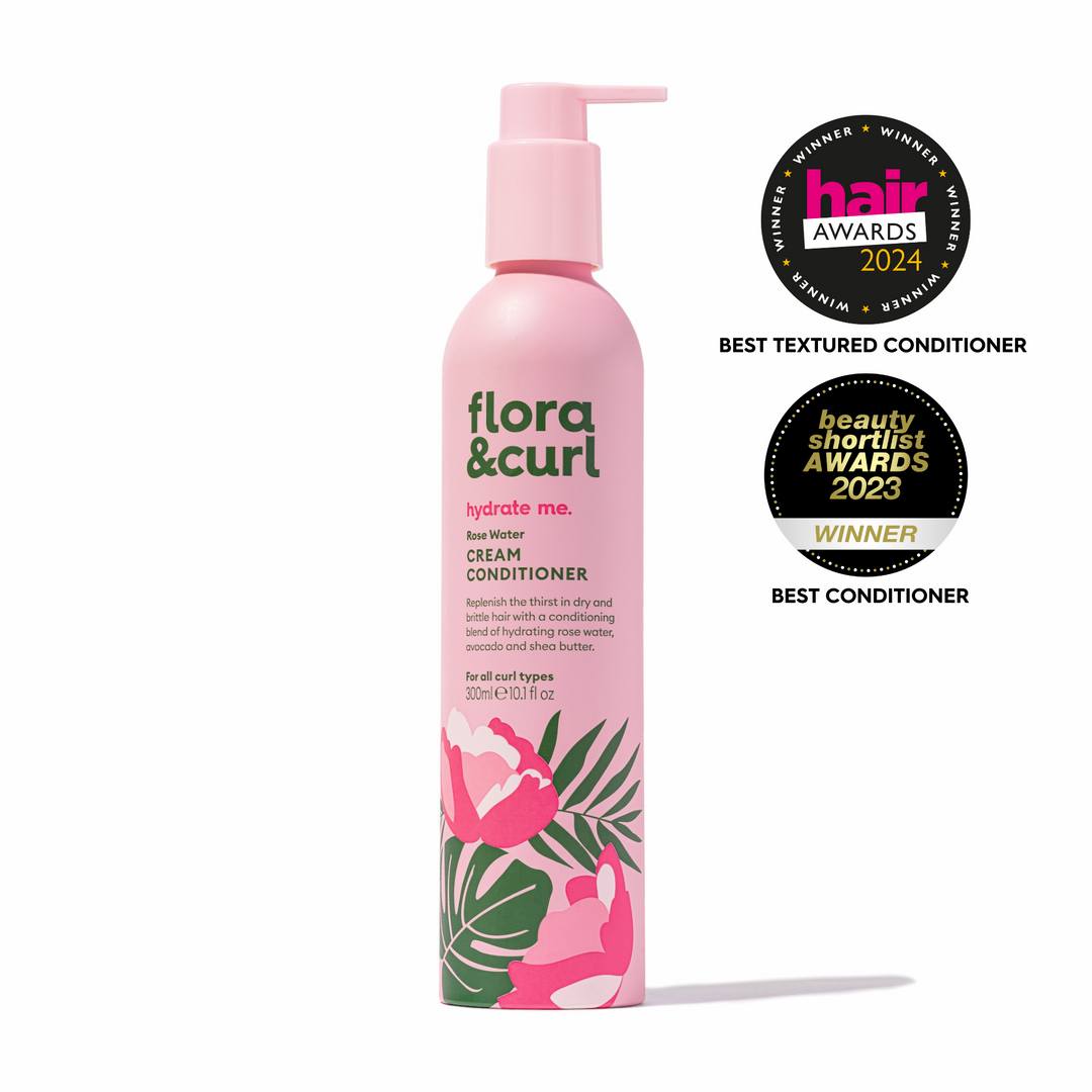 Flora & Curl Haircare Facebook ad