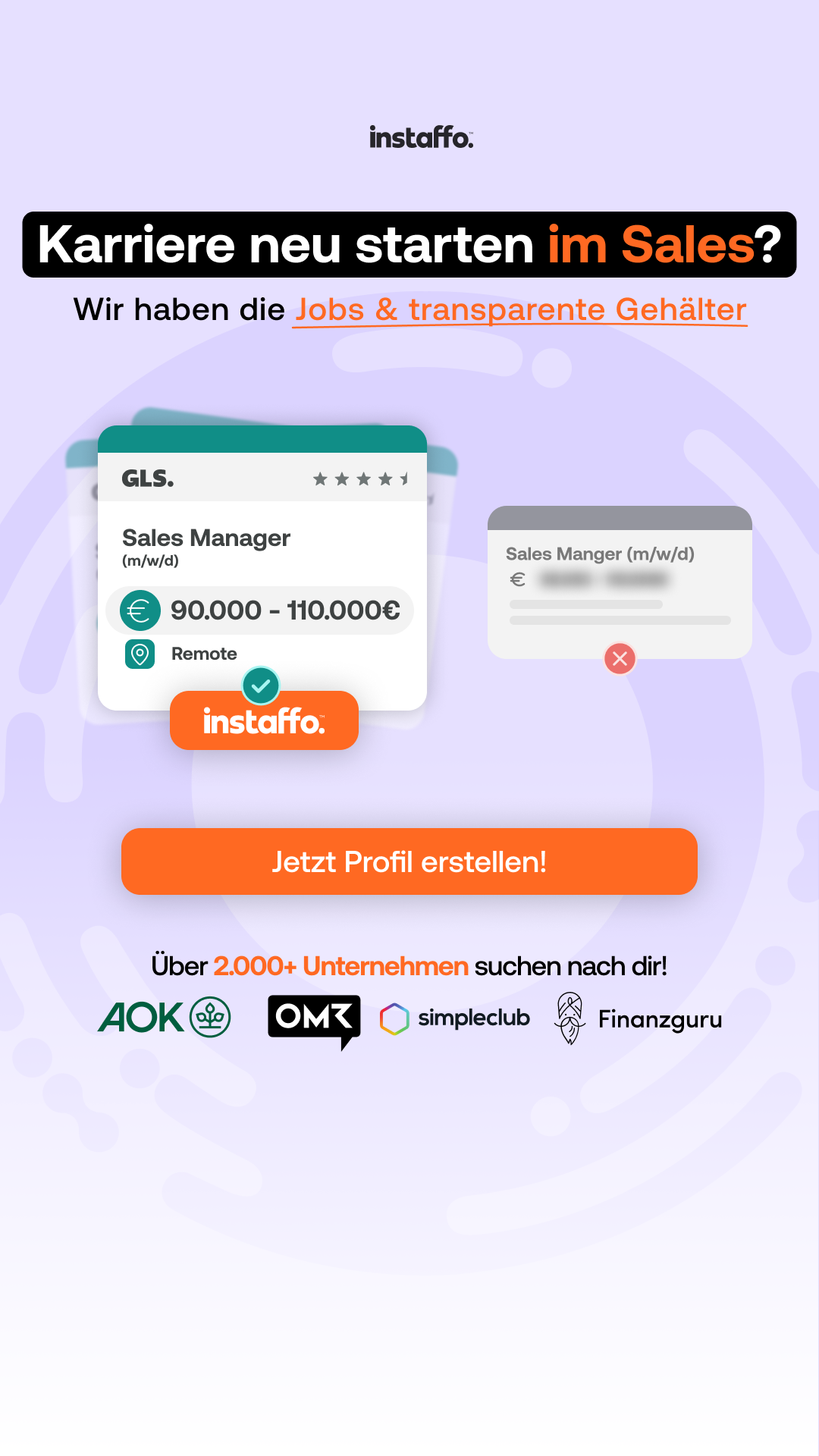 instaffo Facebook ad