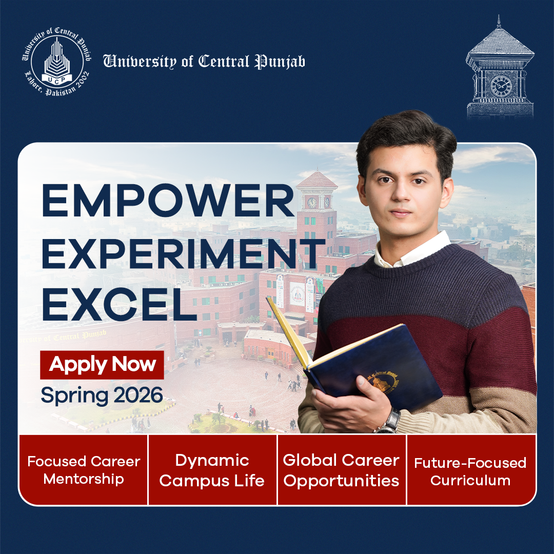 University Of Central Punjab Facebook ad from Jan 12, 2026