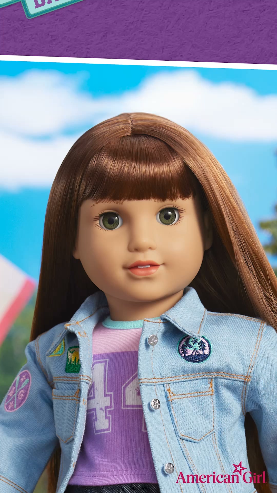 American Girl Facebook ad: Camp bestie!