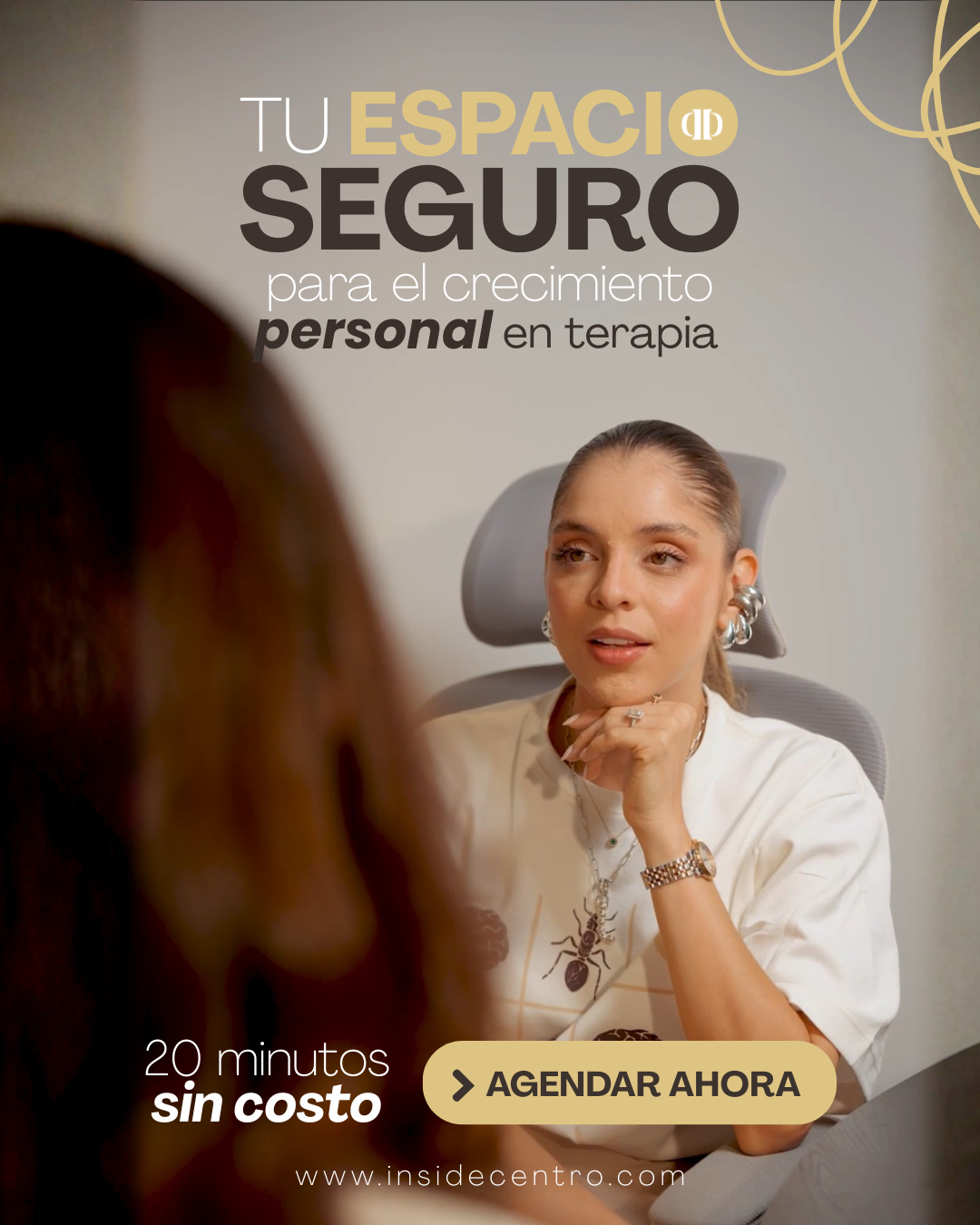 Inside Facebook ad: Agenda tu terapia ahora