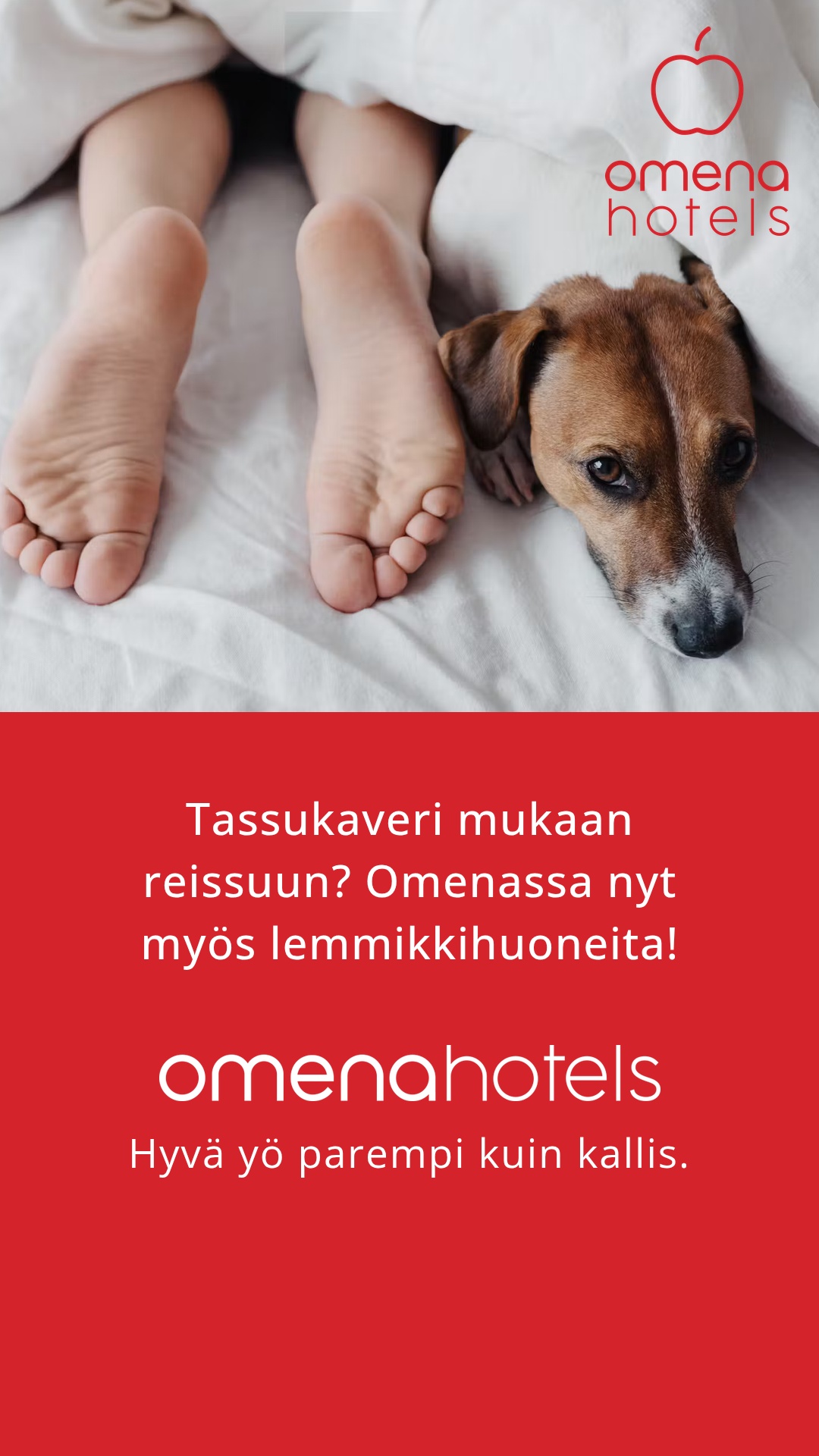 Omenahotels.com Facebook ad from Oct 22, 2025