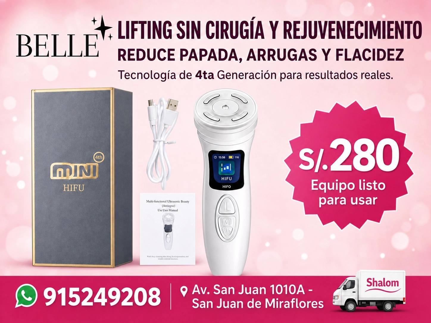 Belle Máquinas Facebook ad: PROMOS QUE NO VUELVEN