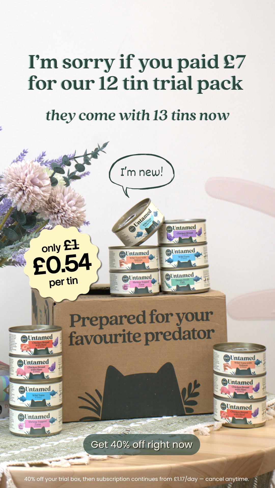 Untamed Facebook ad