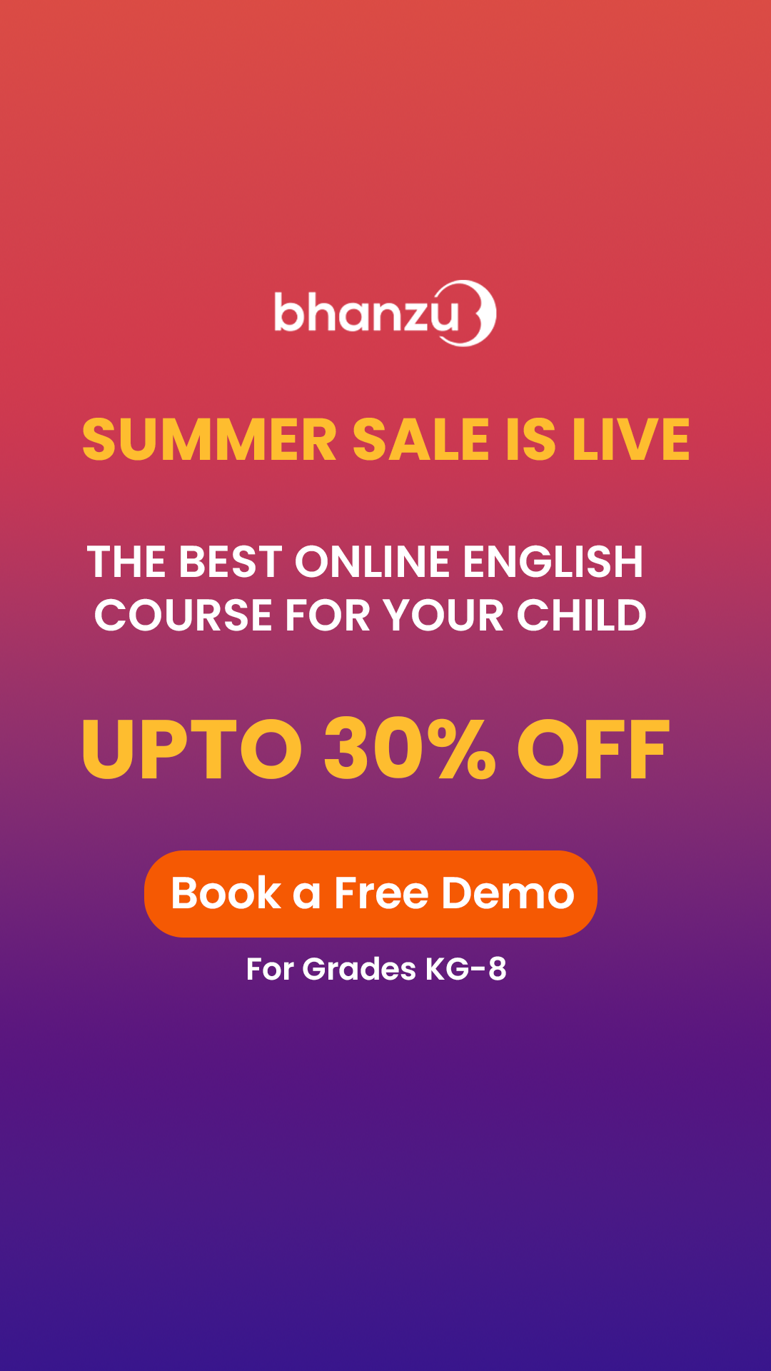 Bhanzu English Facebook ad