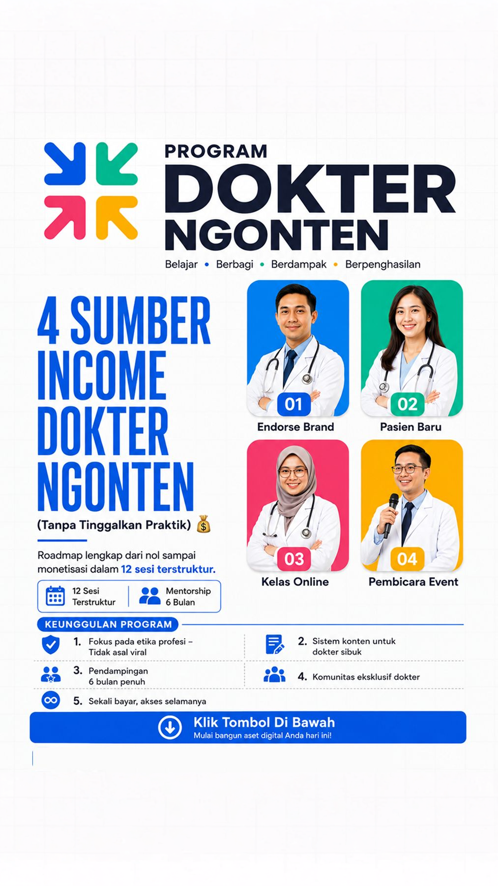 Dokter ngonten Facebook ad: Daftar Sekarang, Ubah Keahlian Jadi Penghasilan Digital
