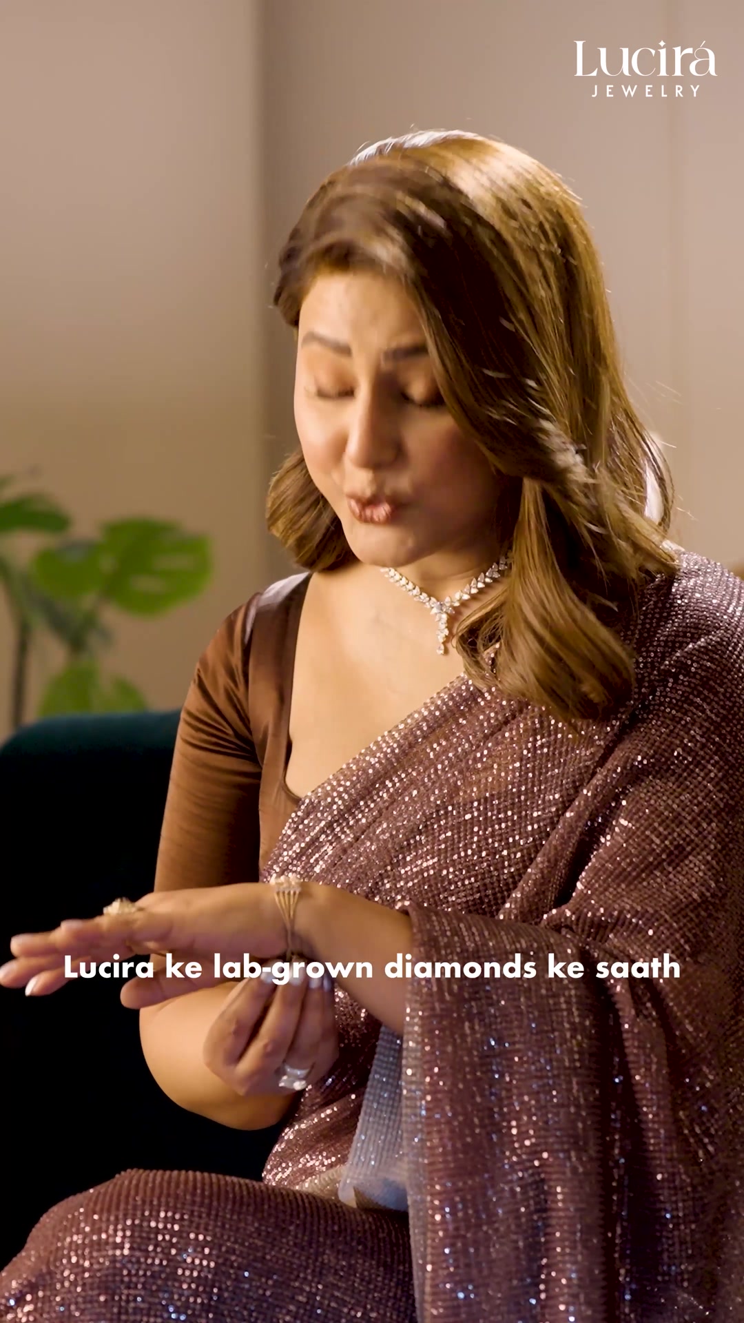 Lucira Jewelry Facebook ad: Celebrate modern festive sparkle moments inspired by Hina…