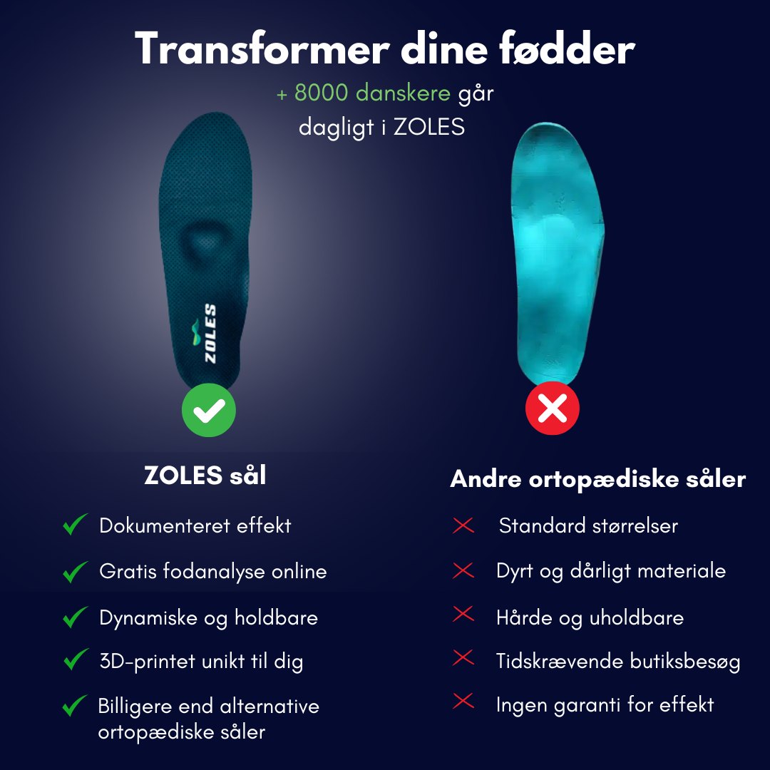 ZOLES - Individual fit that matters Facebook ad: Vi arbejder konstant på at være de bedste!