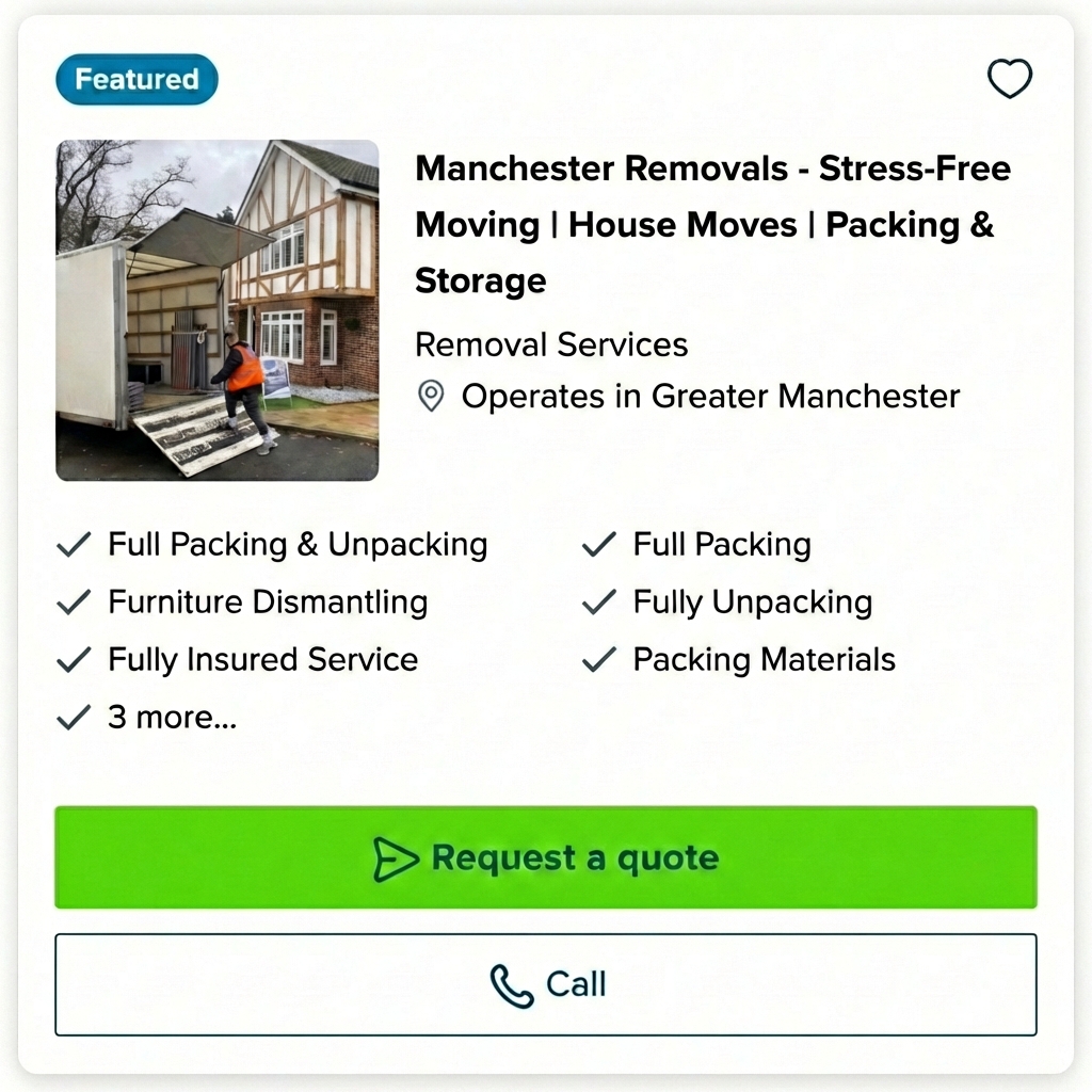 UK Removals Service - Man & Van Facebook ad: Local Cardiff Removal Service
