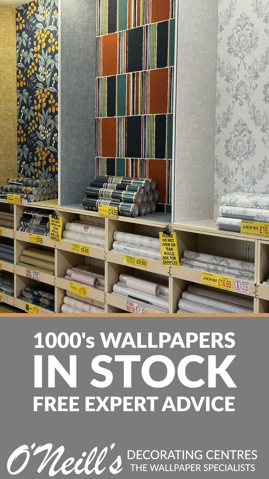 O'Neills Decorating Centres Facebook ad