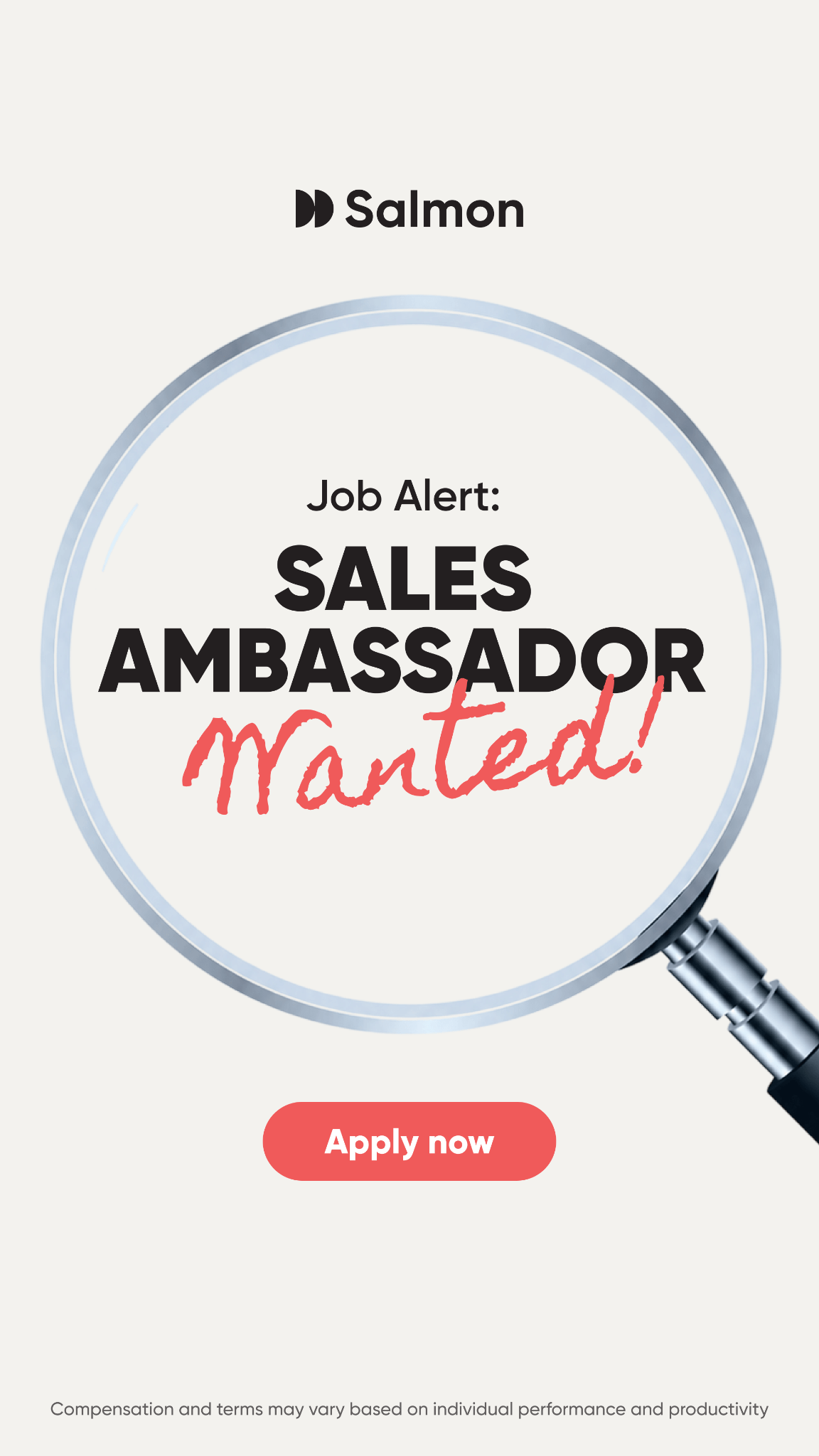 Salmon Careers Facebook ad