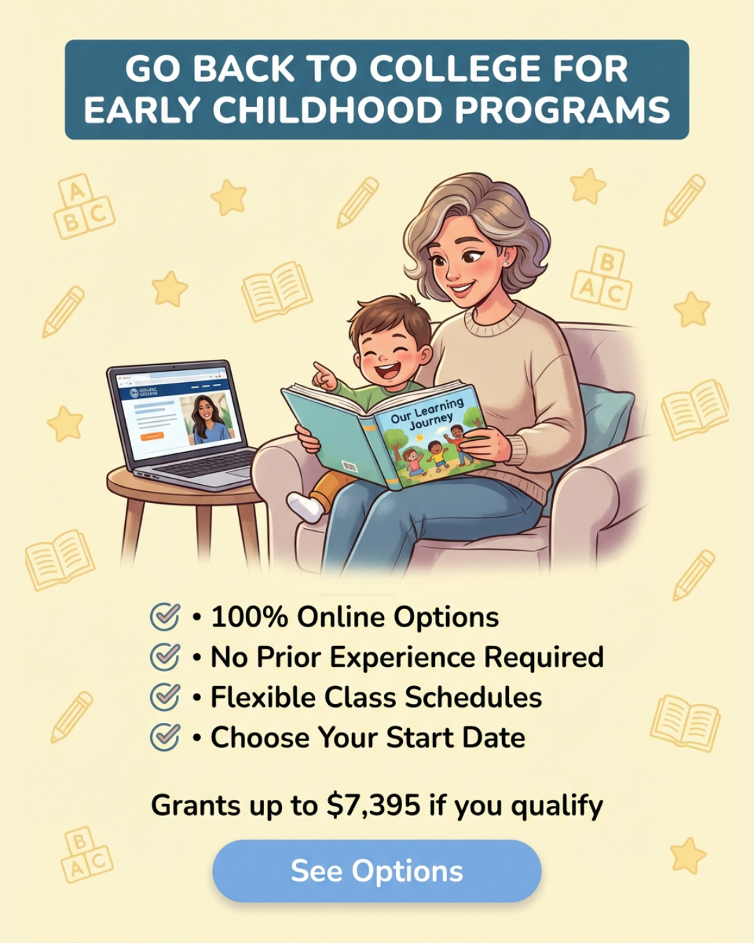College Online Facebook ad from Mar 23, 2026