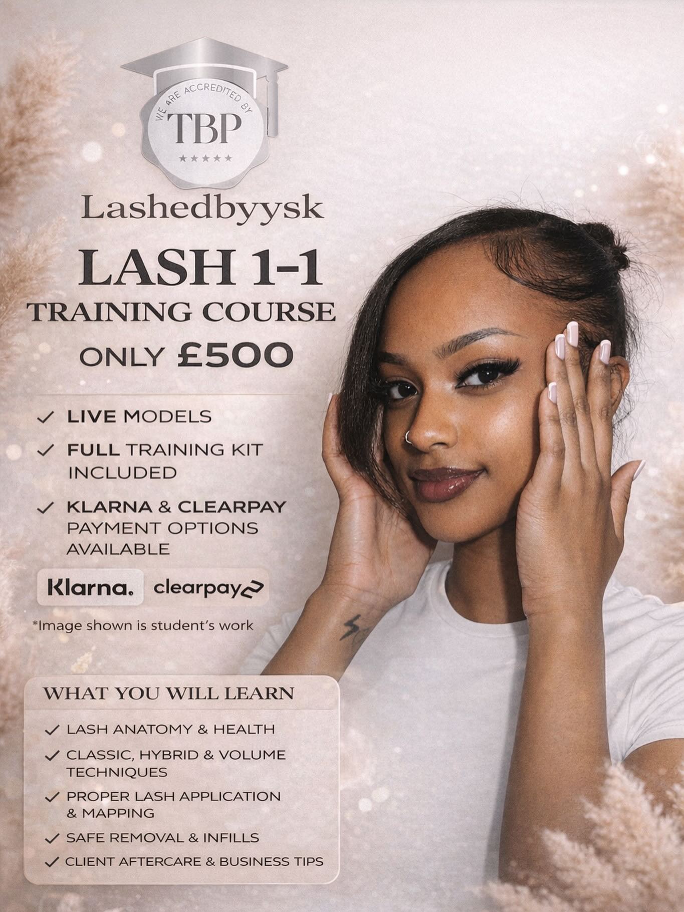 lashedbyysk Facebook ad: LASH 1-1 TRAINING COURSE