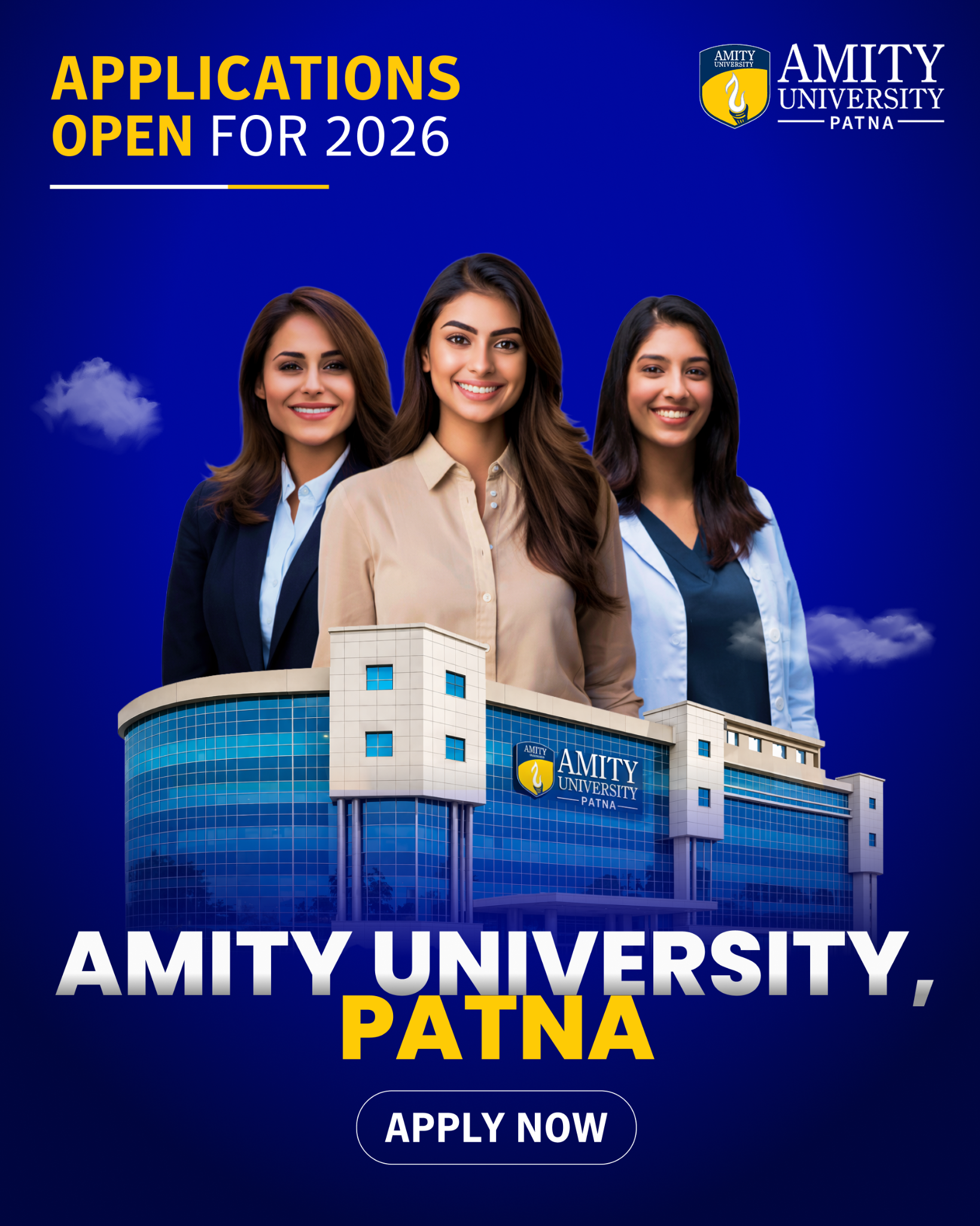 Amity University Patna Facebook ad: Amity University Patna, Bihar's top private university.