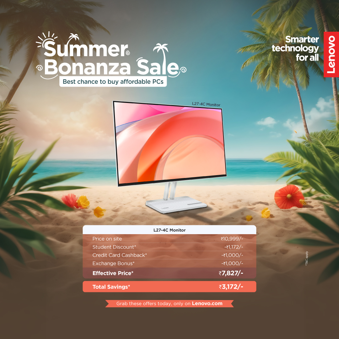 Lenovo India Facebook ad