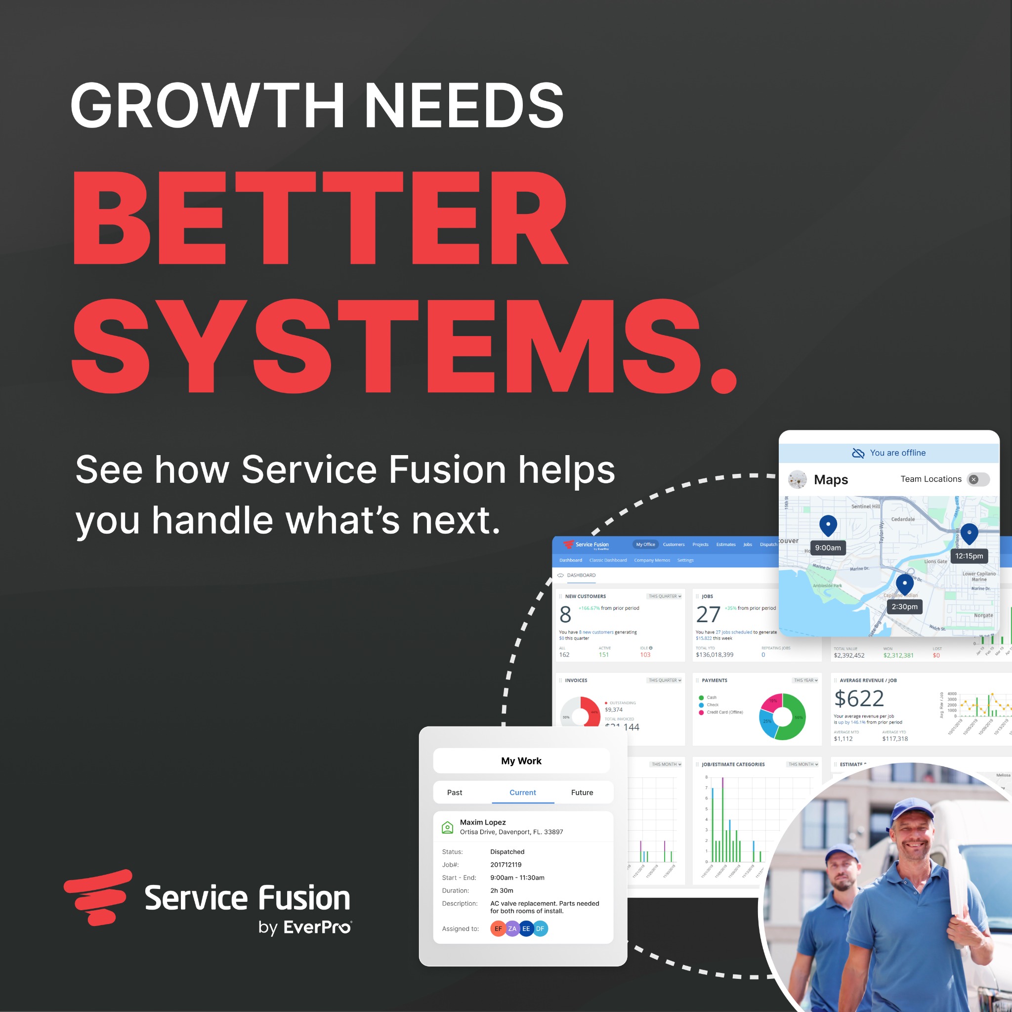 Service Fusion Facebook ad