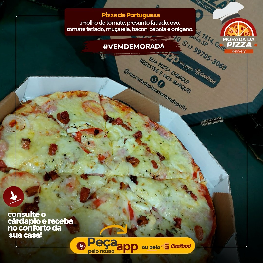 Morada Da Pizza Facebook ad: Faça seu pedido (só clicar)