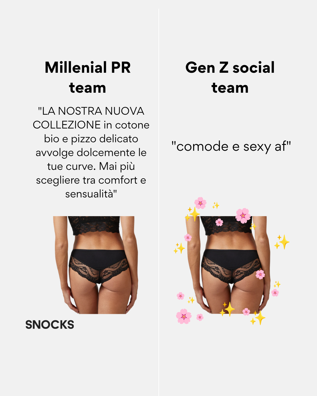 Snocks Facebook ad