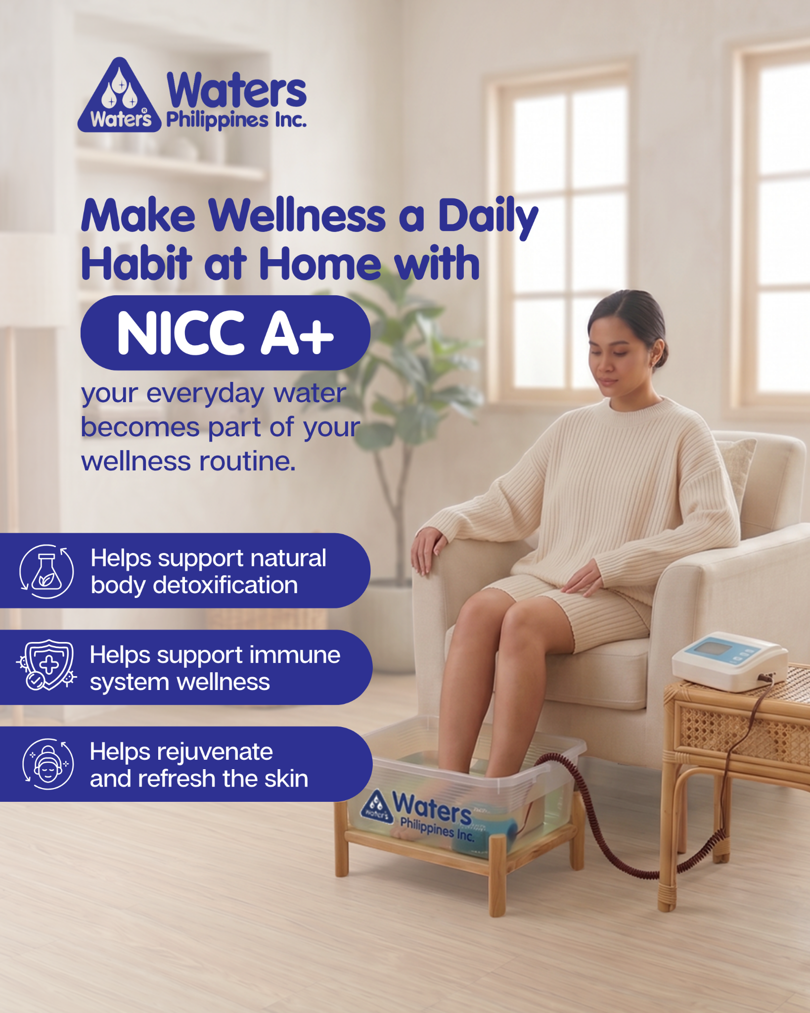 Waters Philippines (Official) Facebook ad: Your Wellness, At Home