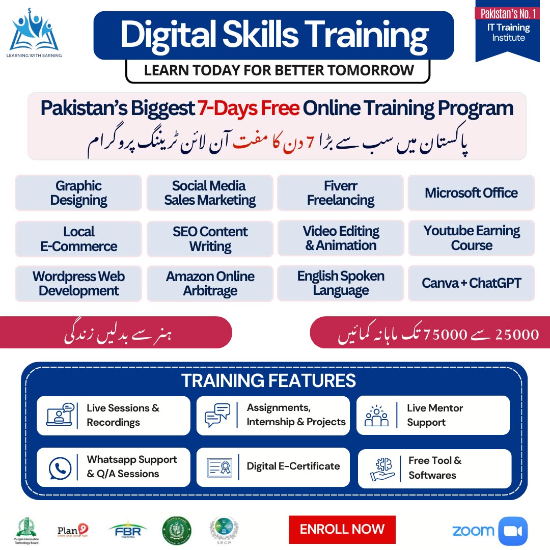 Digital Education Facebook ad: DYEEP, Online Earning & Digital Skills Training!