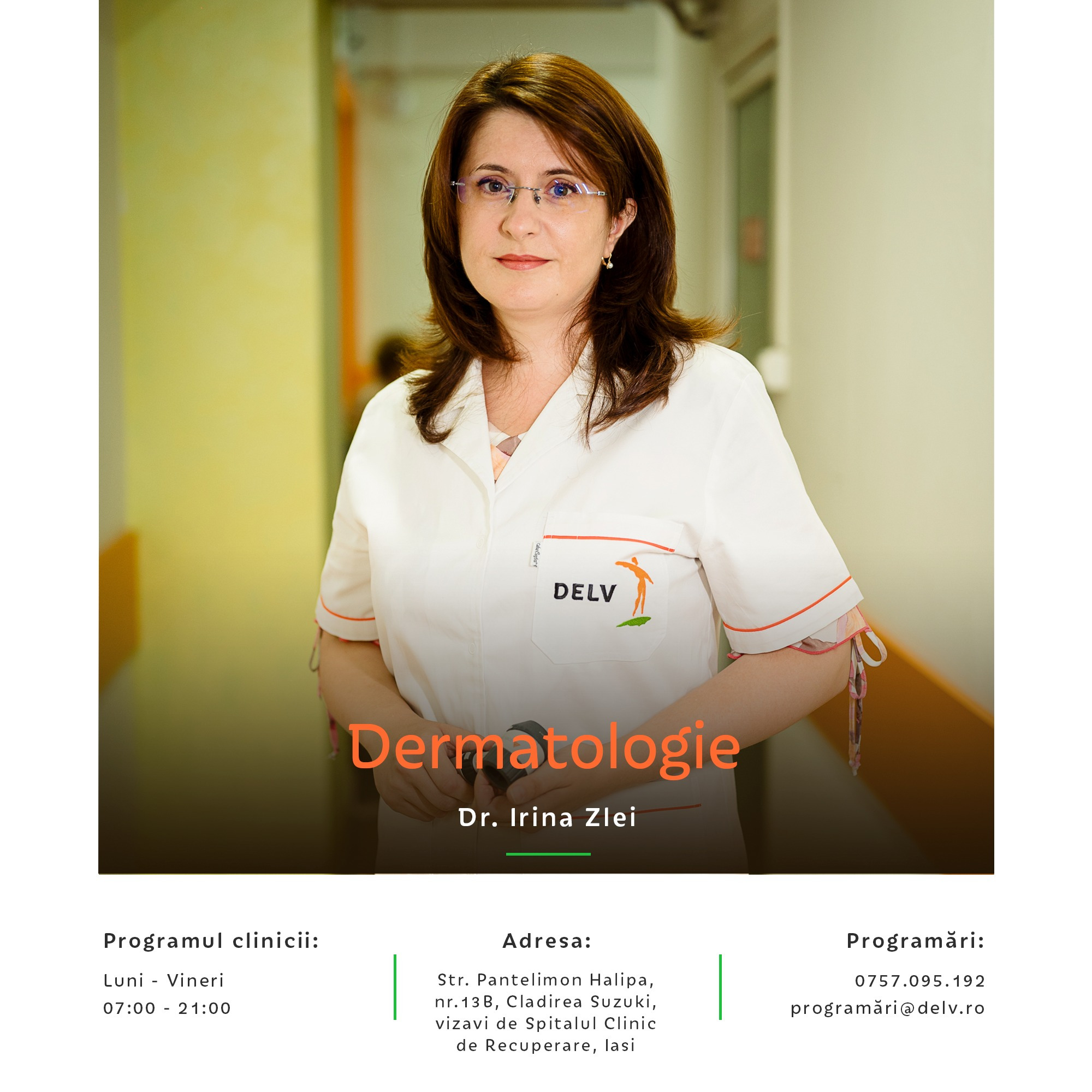 DELV - Centru Medical Facebook ad: Dermatologie - Solicită o programare
